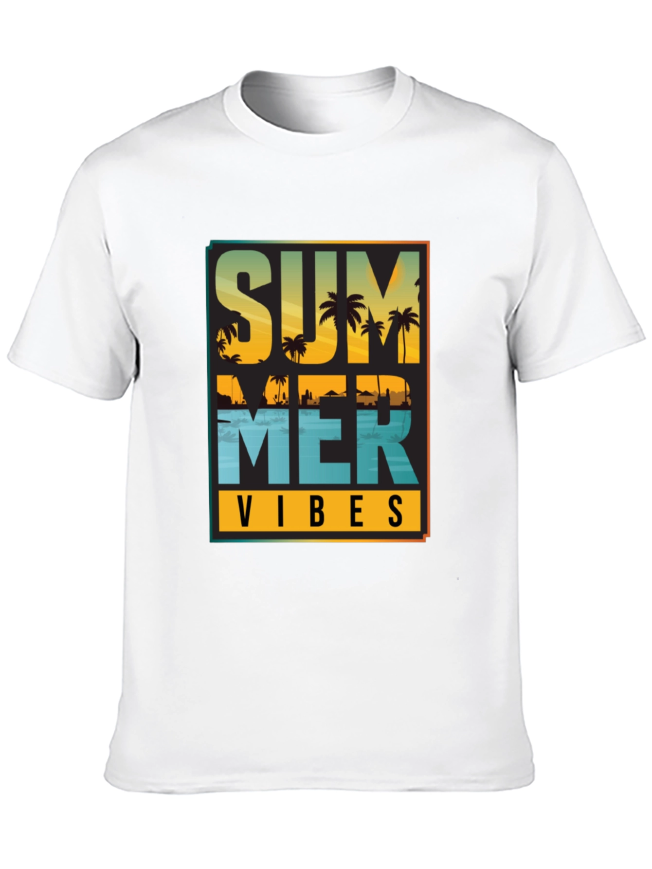 Summer Vibes Graphic Tee - Black
