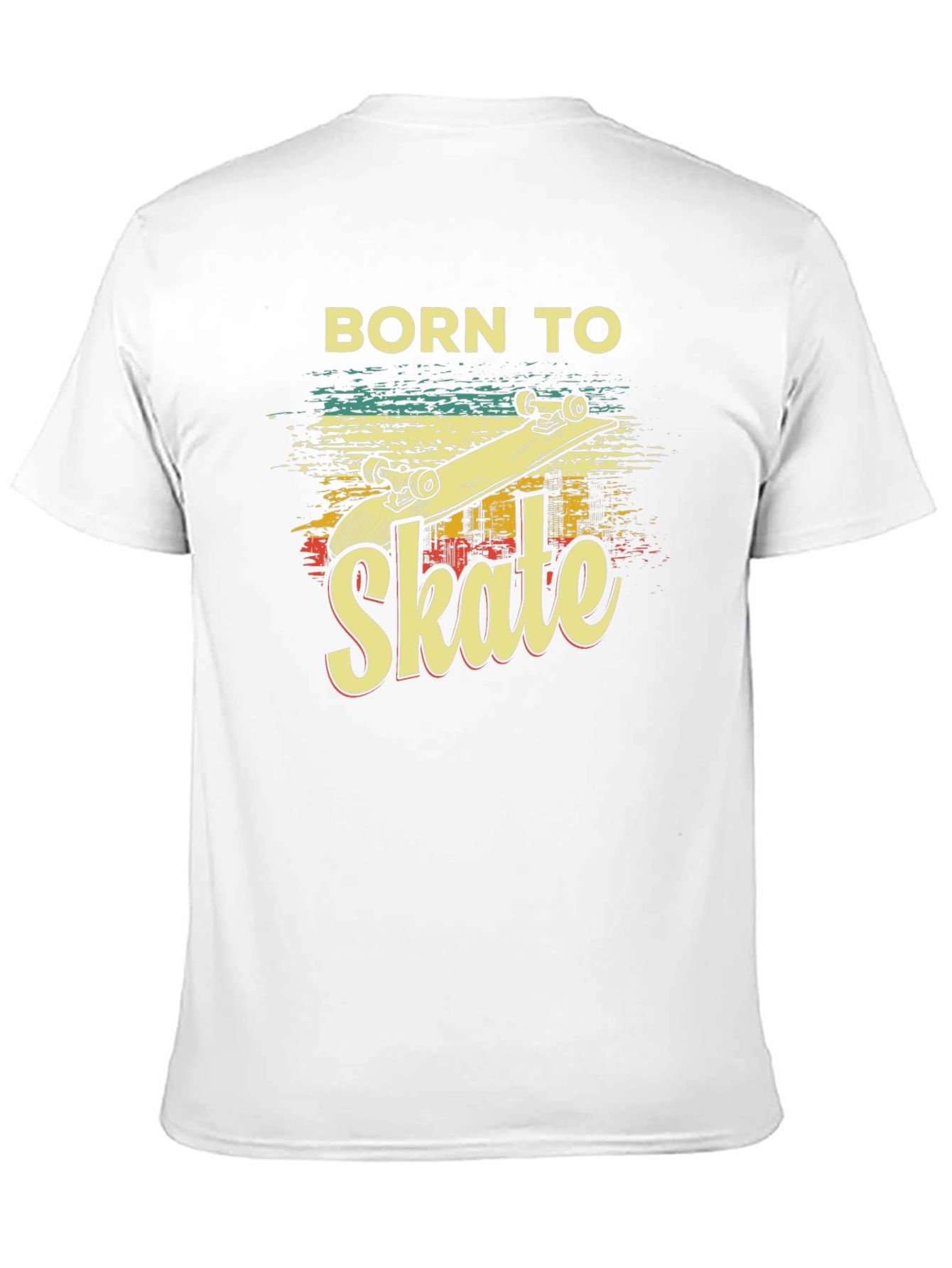 Born To Skate T-Shirt - Retro Skateboard Design
