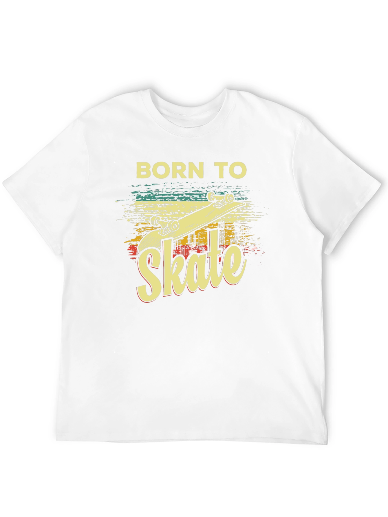 Born To Skate T-Shirt - Retro Skateboard Design
