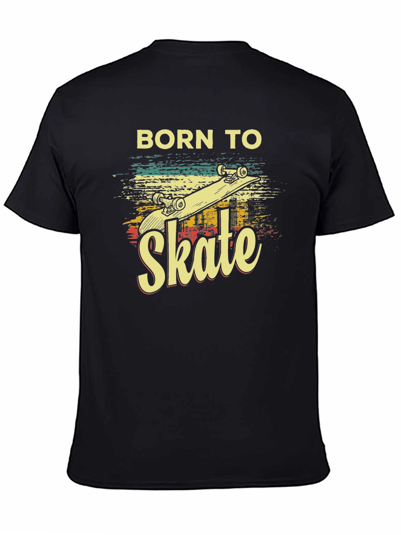 Born To Skate T-Shirt - Retro Skateboard Design