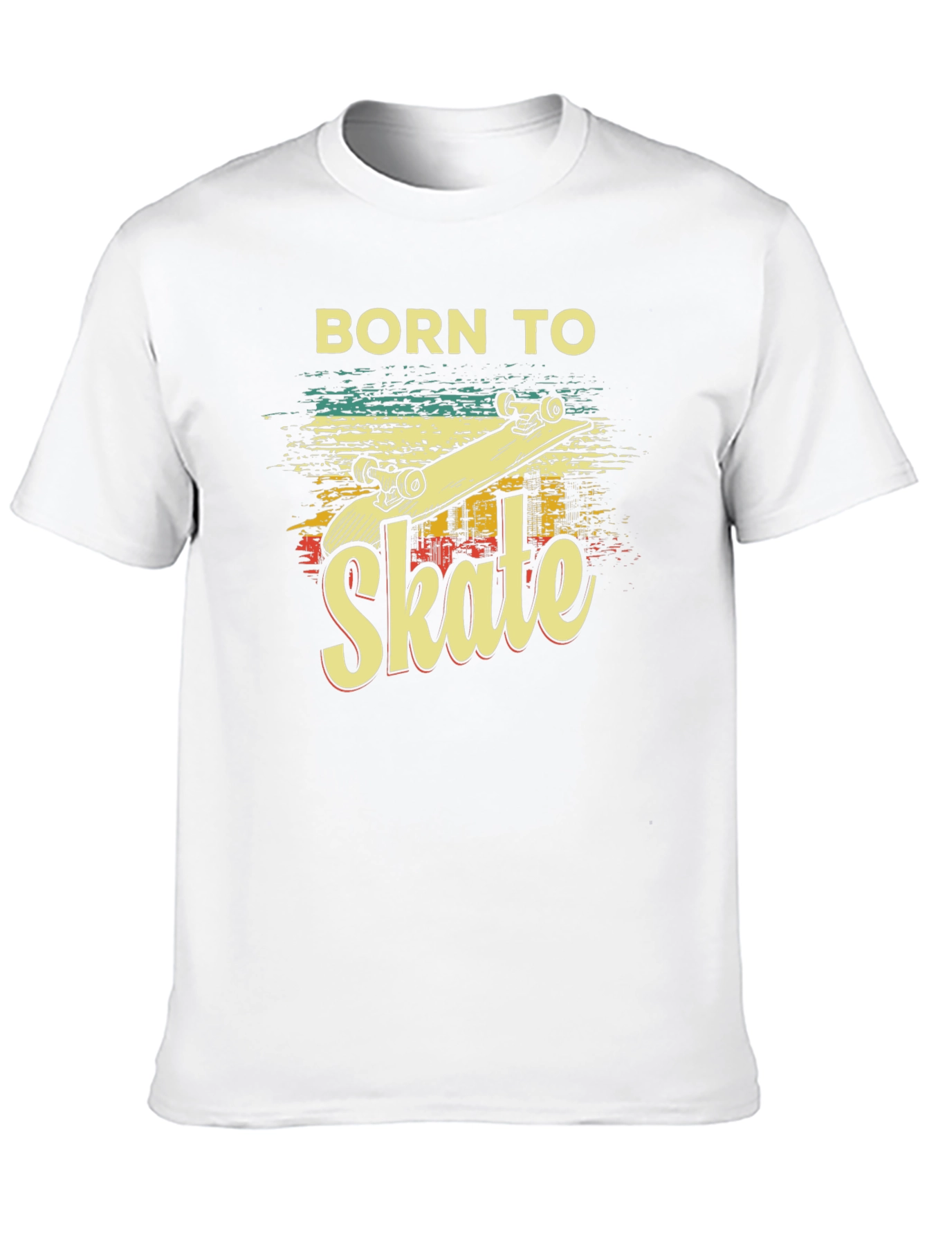 Born To Skate T-Shirt - Retro Skateboard Design