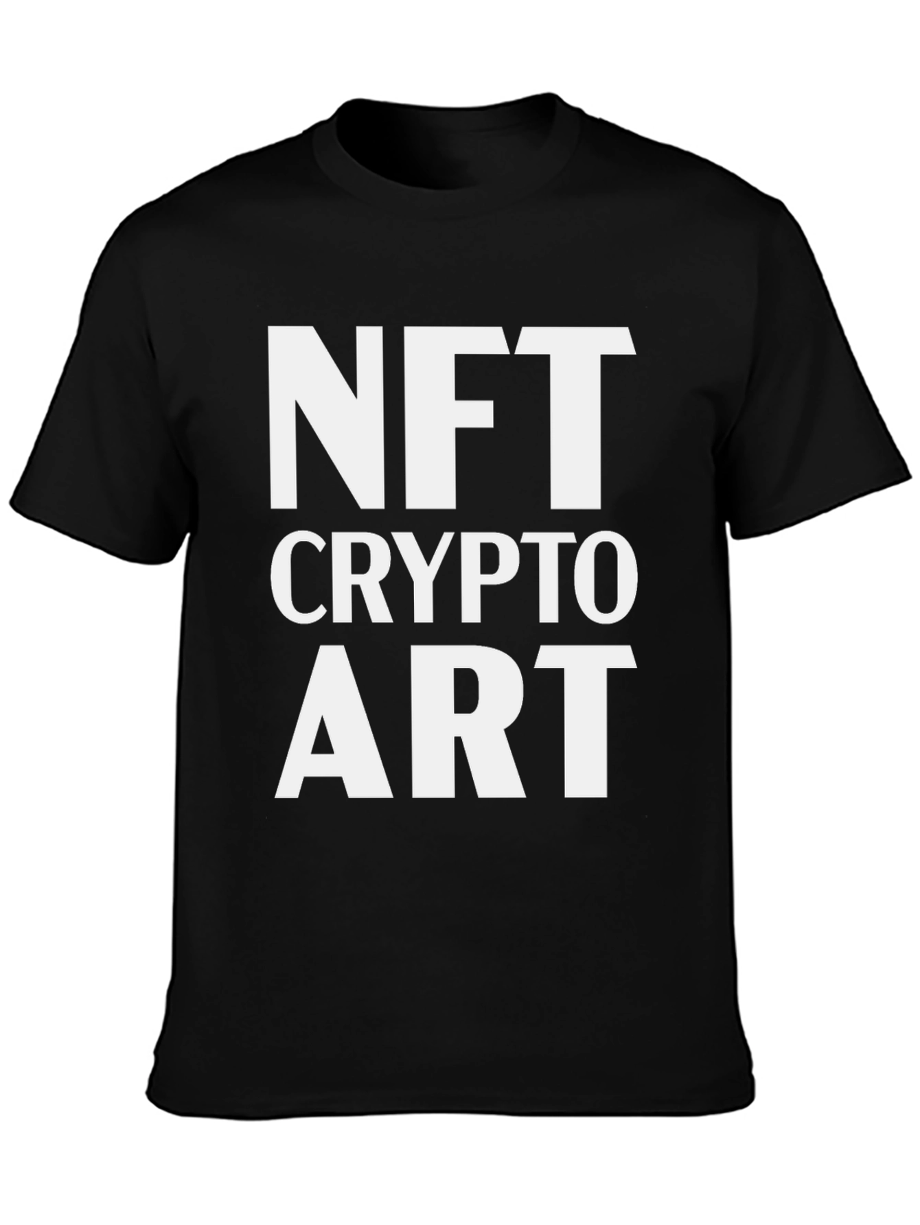 NFT Crypto Art Black Graphic Tee Shirt