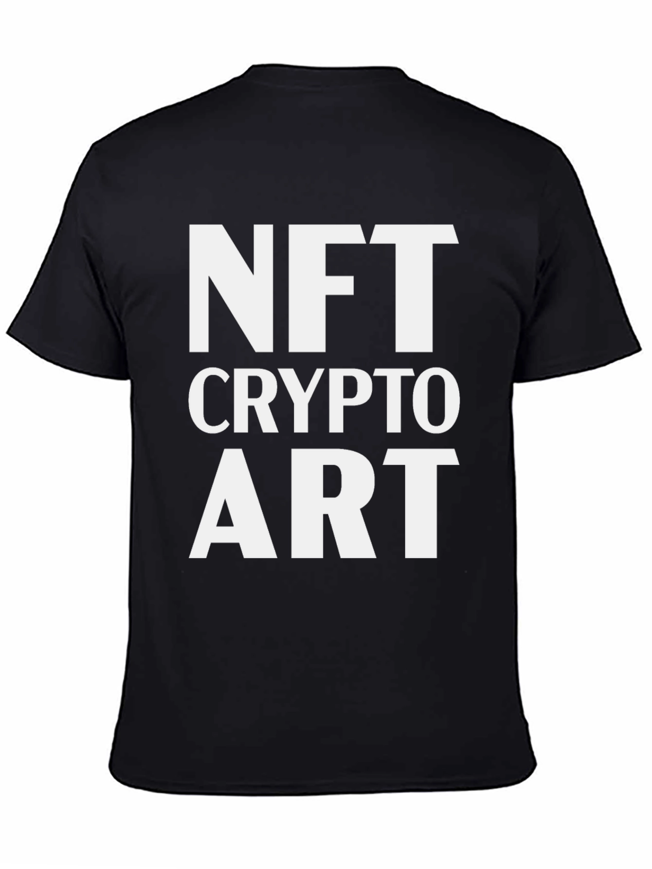 NFT Crypto Art Black Graphic Tee Shirt