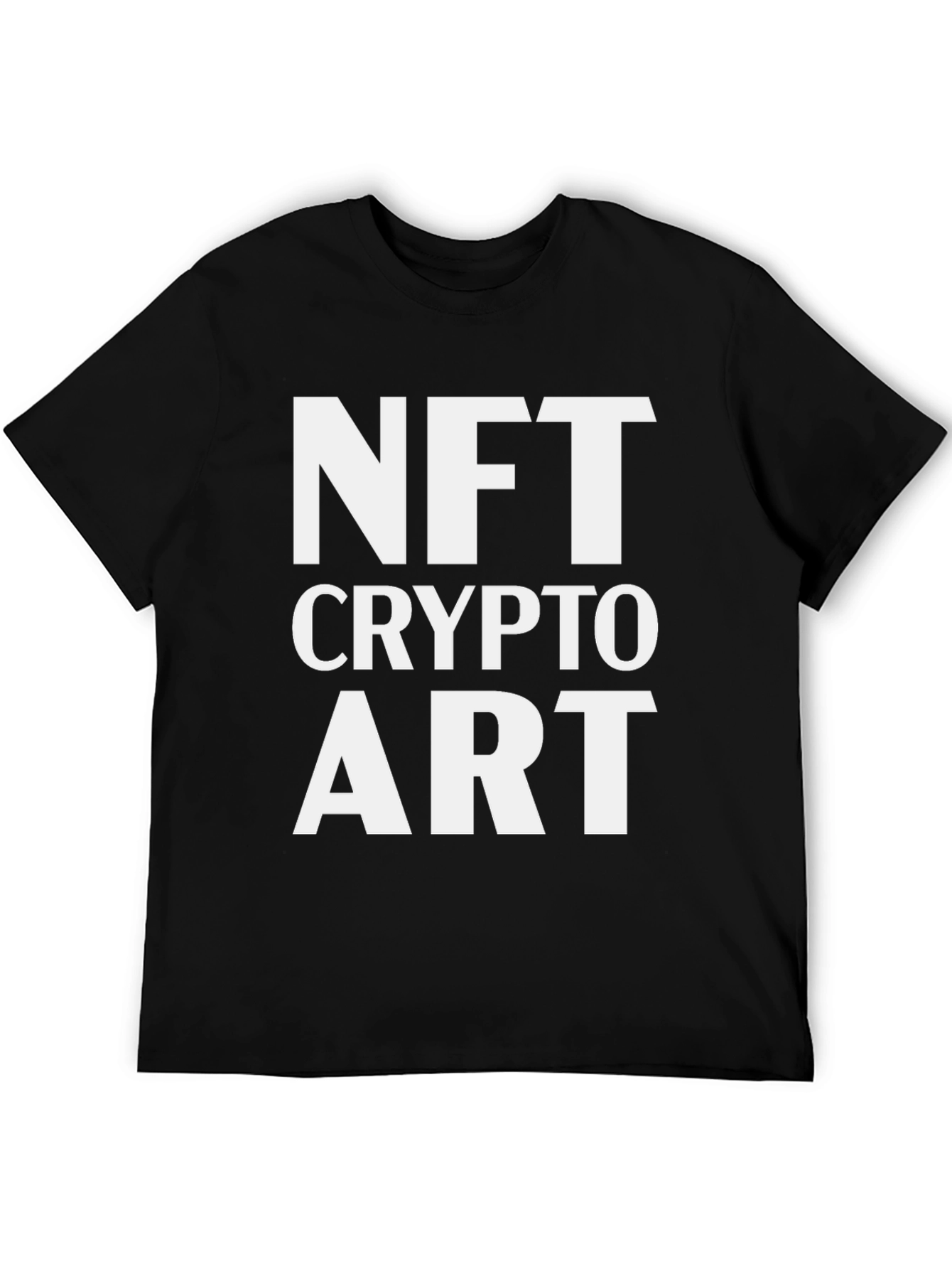 NFT Crypto Art Black Graphic Tee Shirt