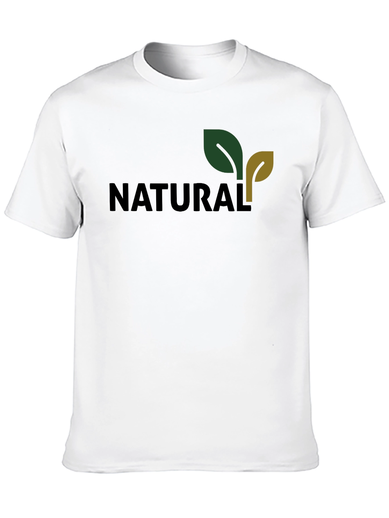 Natural Graphic Print Tee - Soft Cotton Comfort