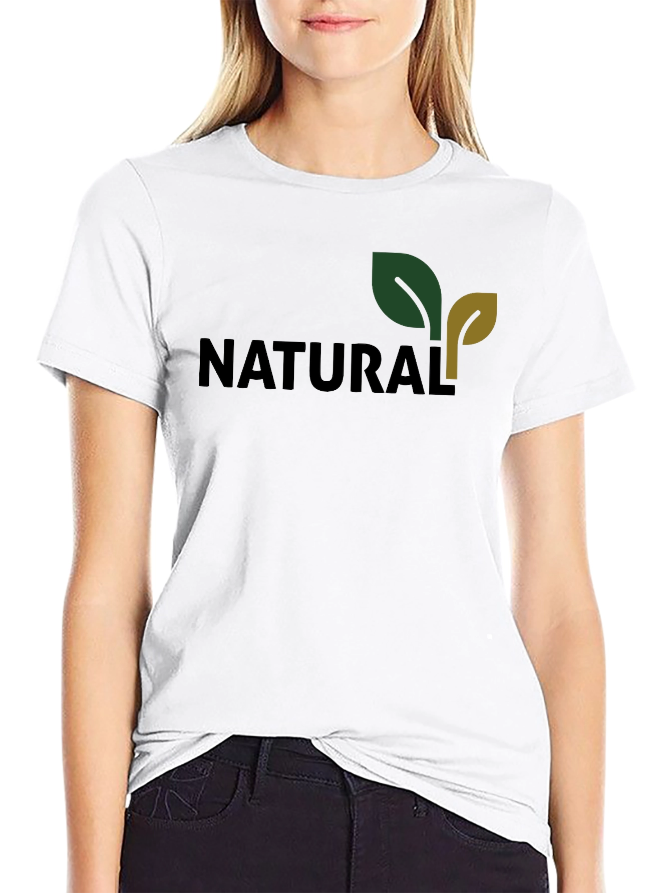 Natural Graphic Print Tee - Soft Cotton Comfort