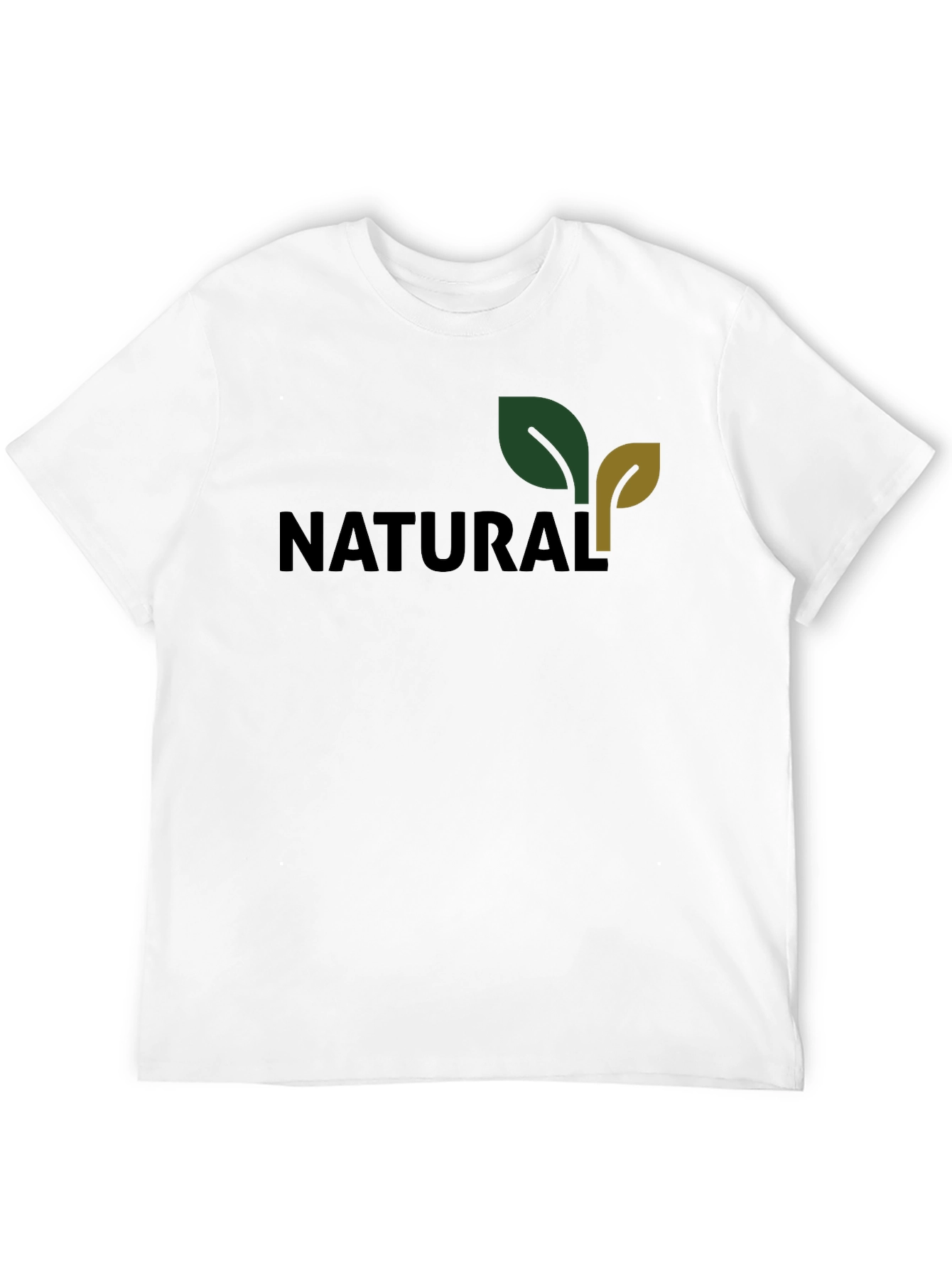 Natural Graphic Print Tee - Soft Cotton Comfort