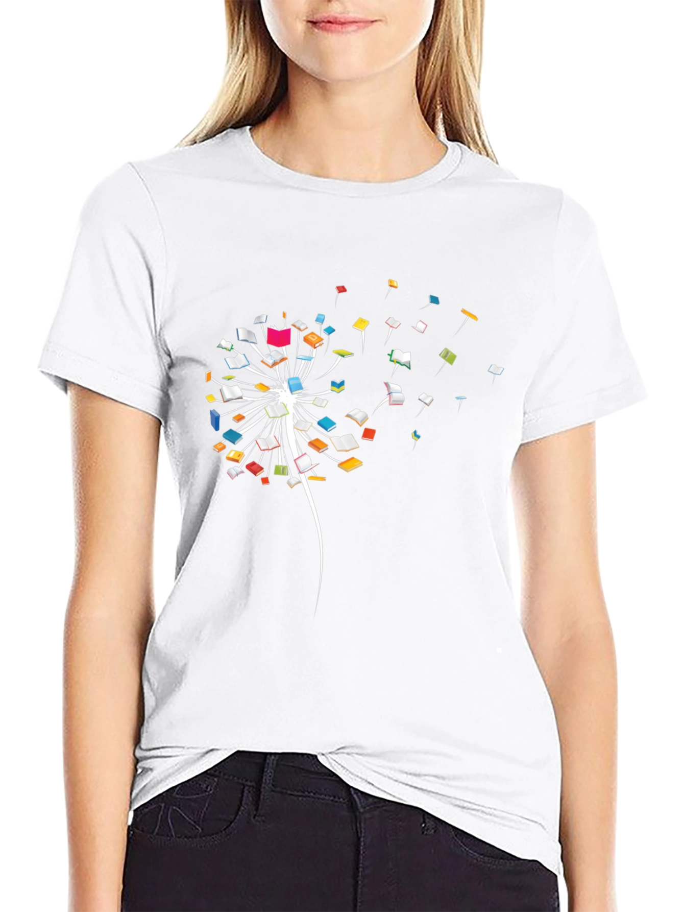 Dandelion Book T-Shirt - Unique Reading Inspired Tee