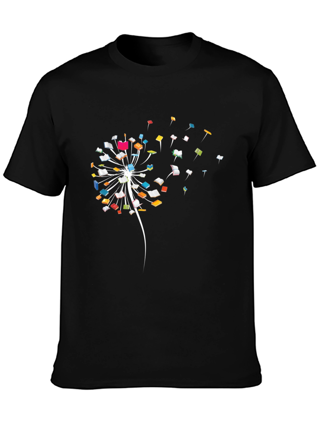 Dandelion Book T-Shirt - Unique Reading Inspired Tee