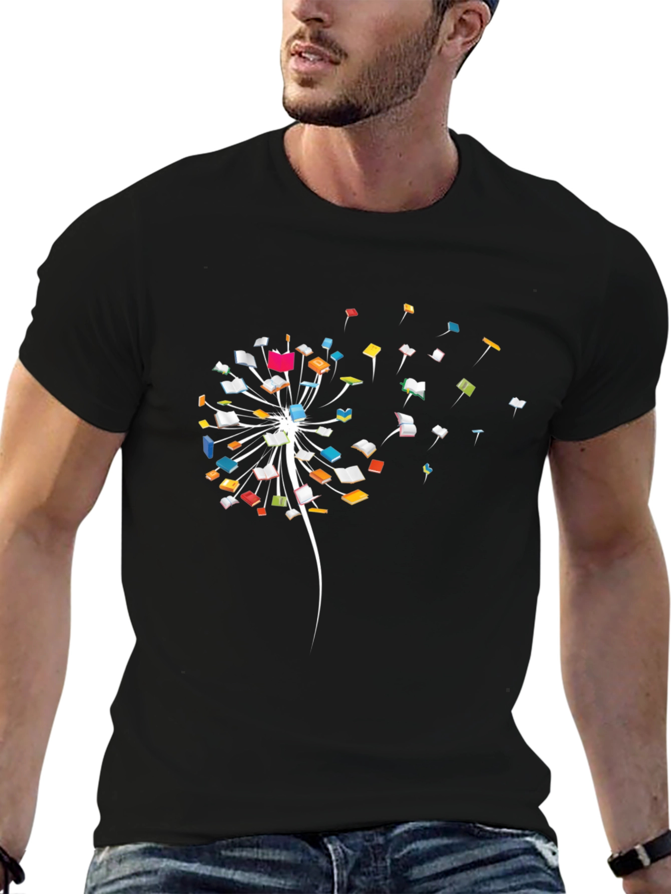 Dandelion Book T-Shirt - Unique Reading Inspired Tee