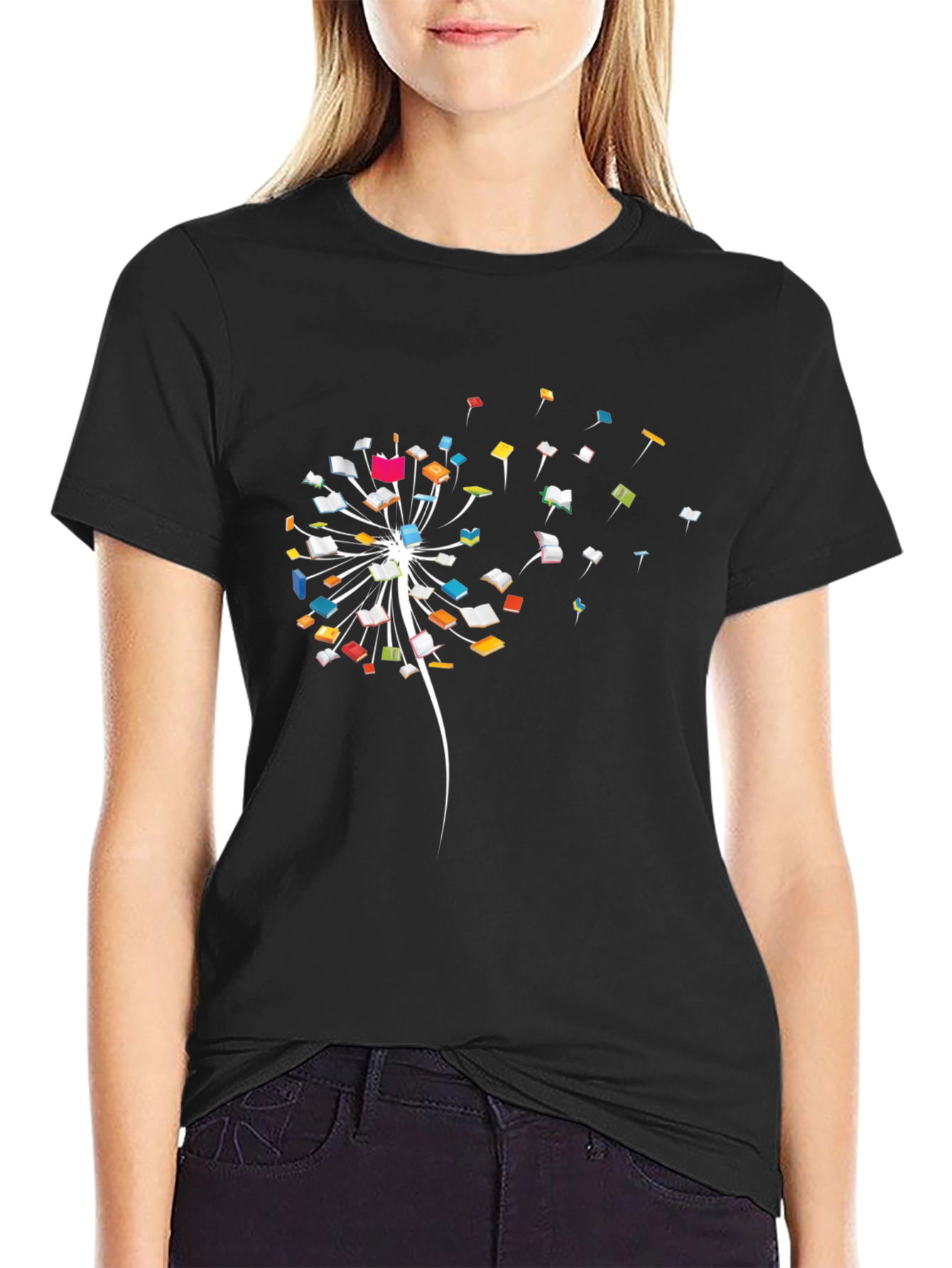 Dandelion Book T-Shirt - Unique Reading Inspired Tee