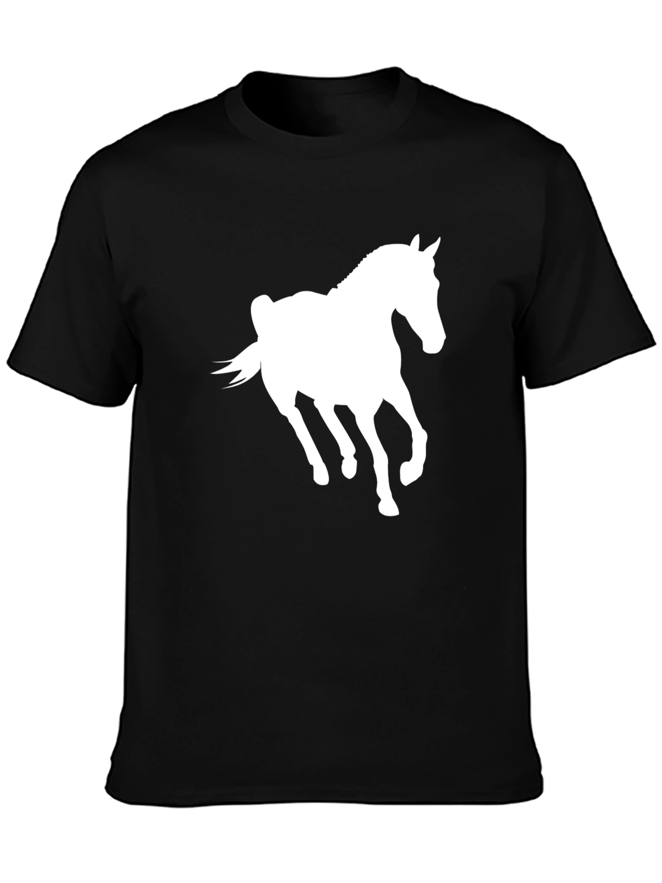 Black Horse Graphic Tee - Stylish Casual Wear