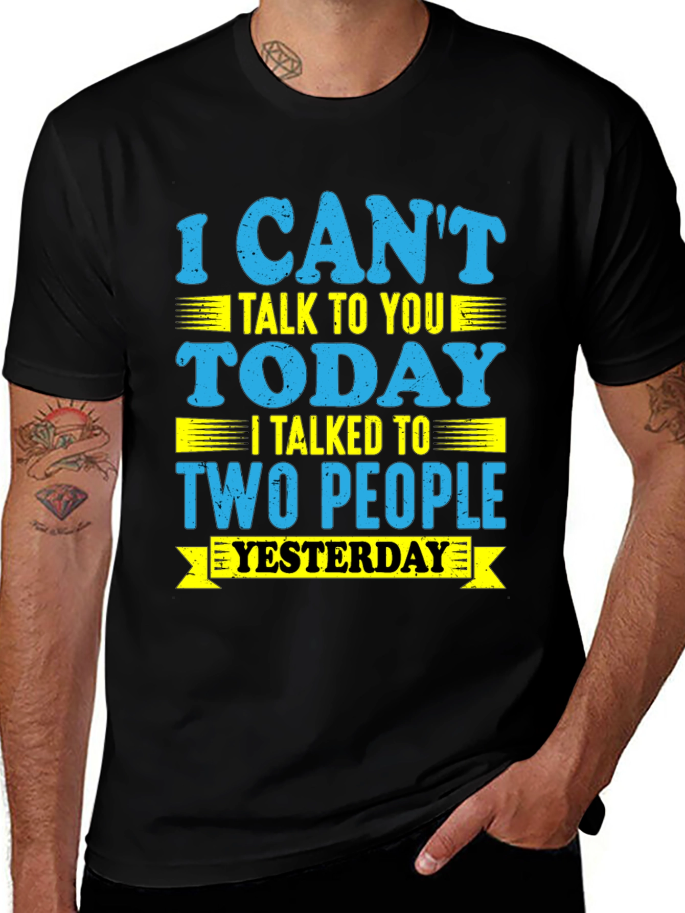 Funny I Cant Talk Today Graphic Tee