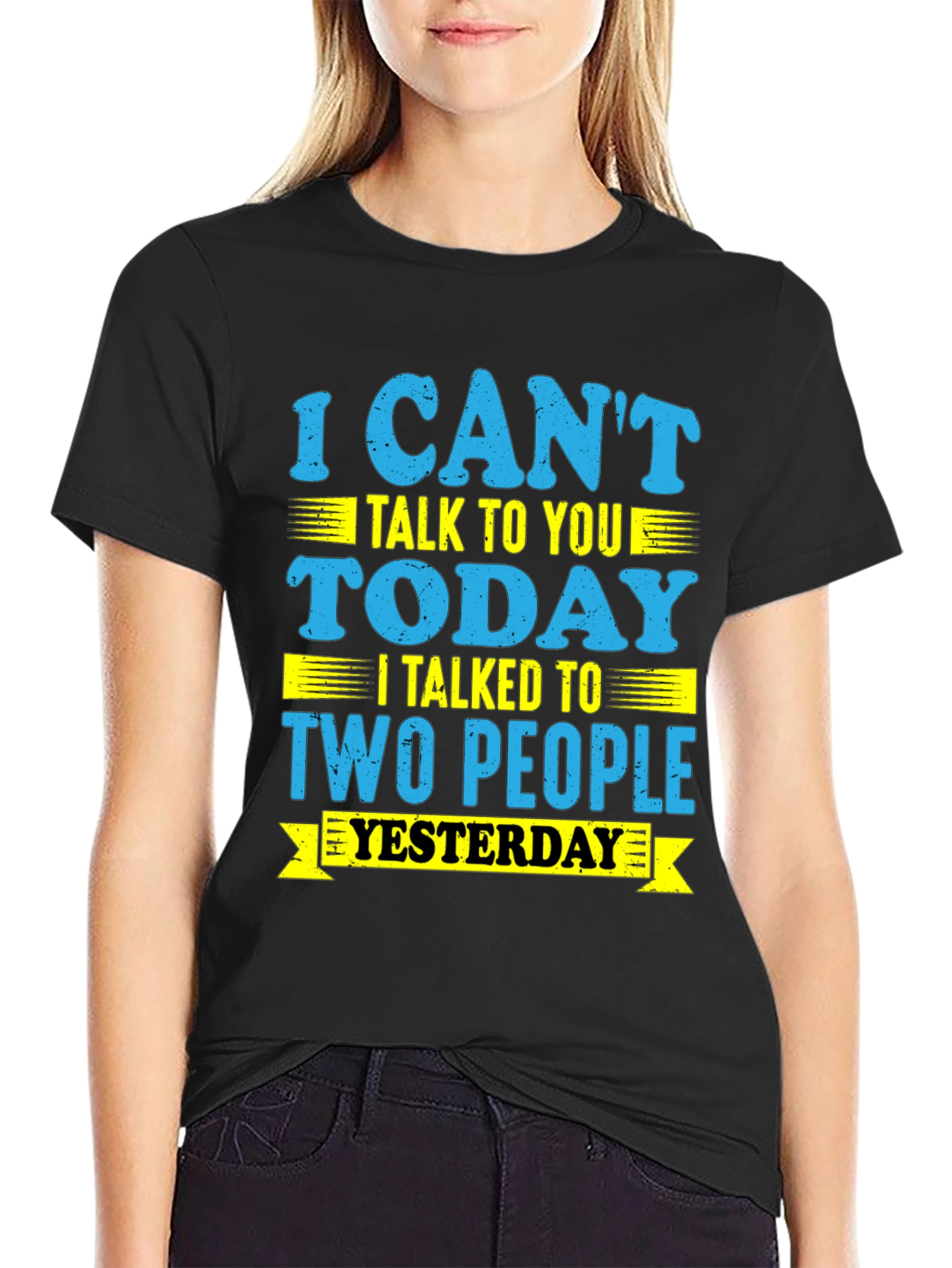 Funny I Cant Talk Today Graphic Tee