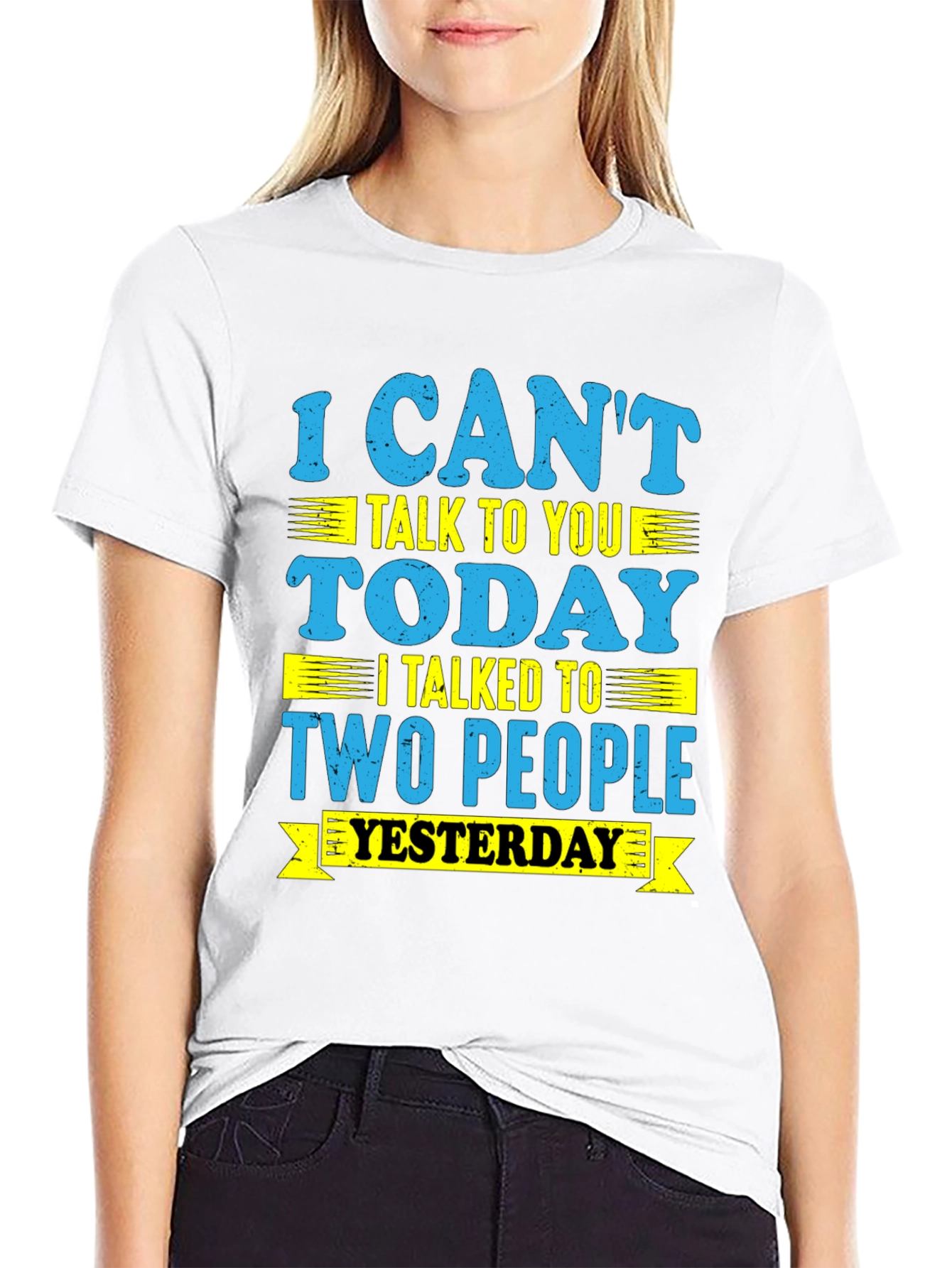 Funny I Cant Talk Today Graphic Tee