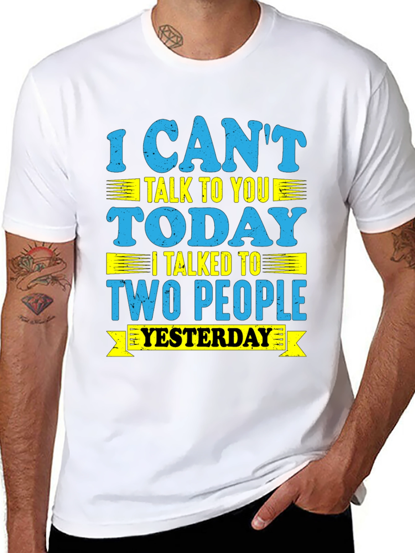 Funny I Cant Talk Today Graphic Tee