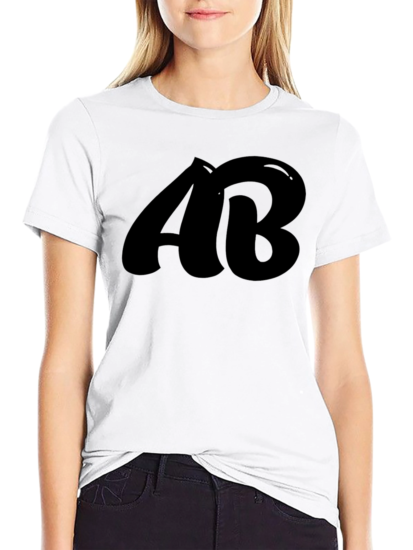 Bold AB Graphic Black T-Shirt