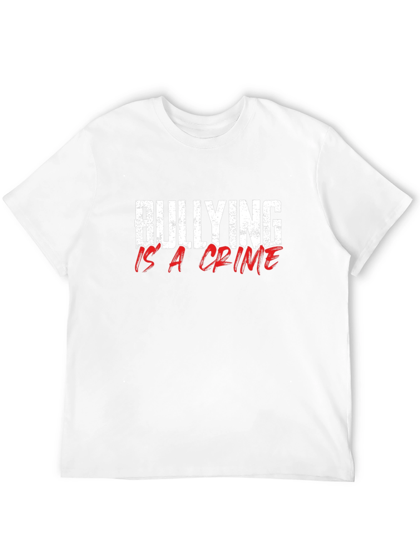 Bullying is a Crime Graphic T-Shirt - Black