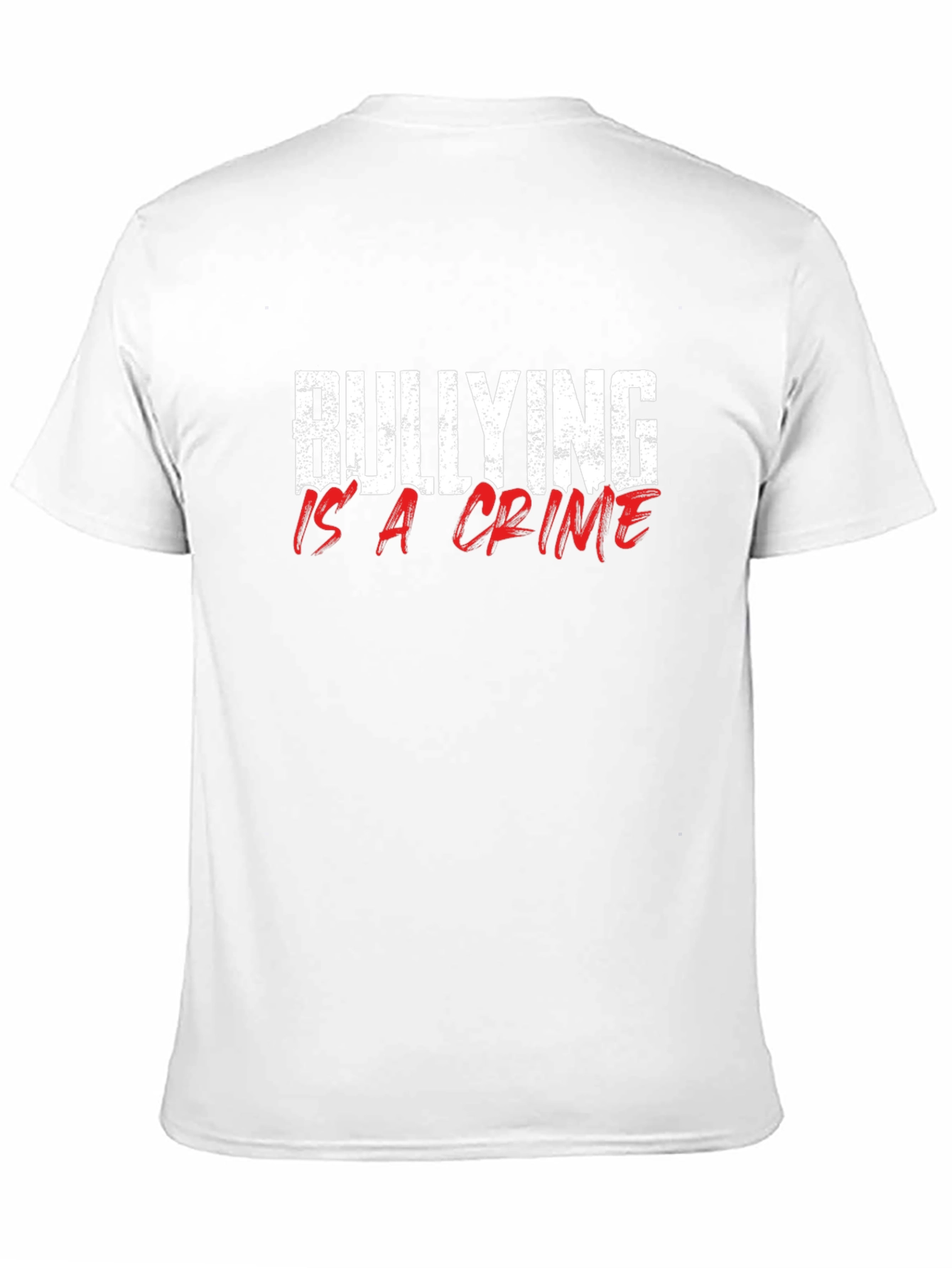 Bullying is a Crime Graphic T-Shirt - Black
