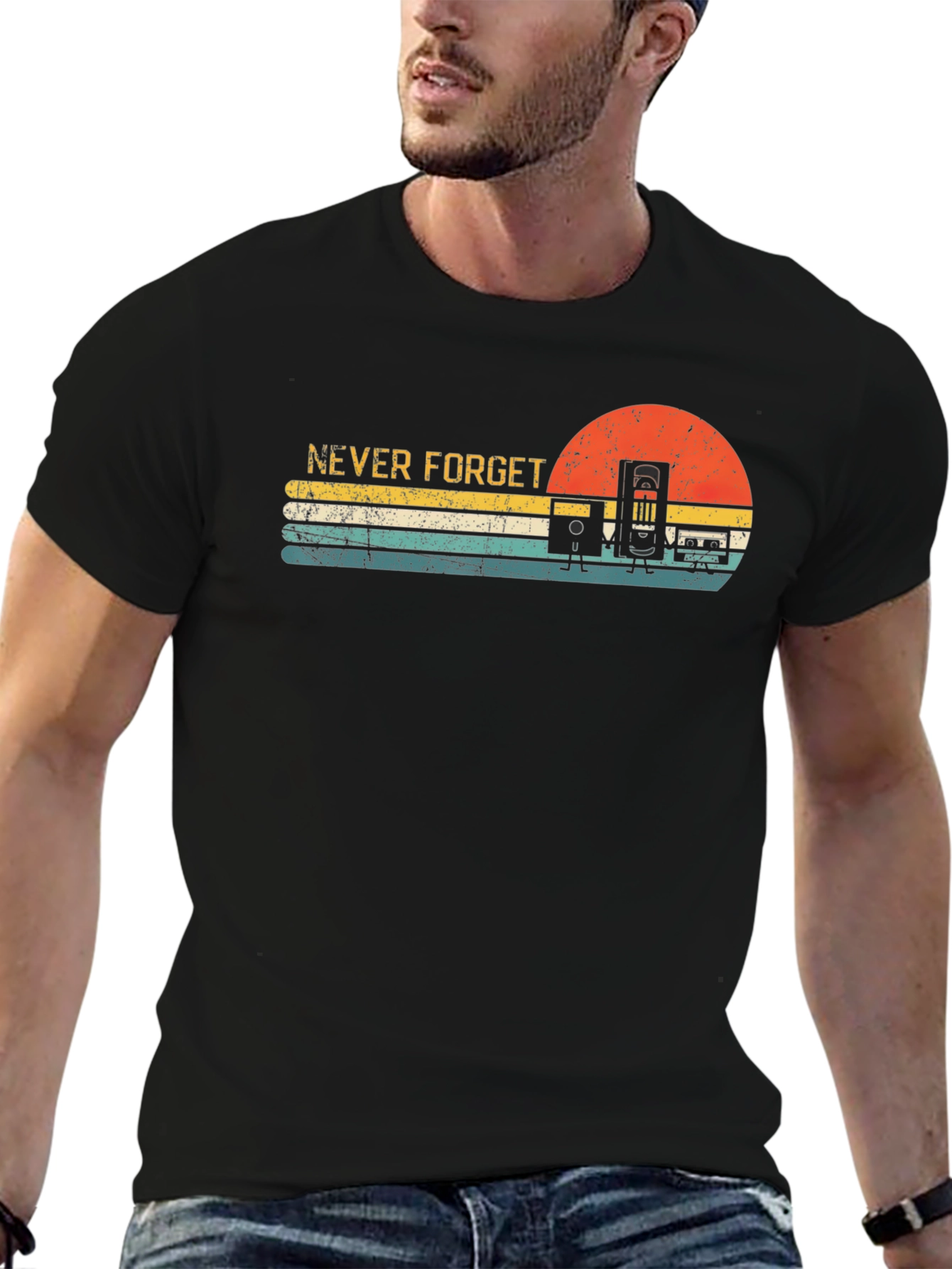 Retro Never Forget Cassette Tape T-Shirt