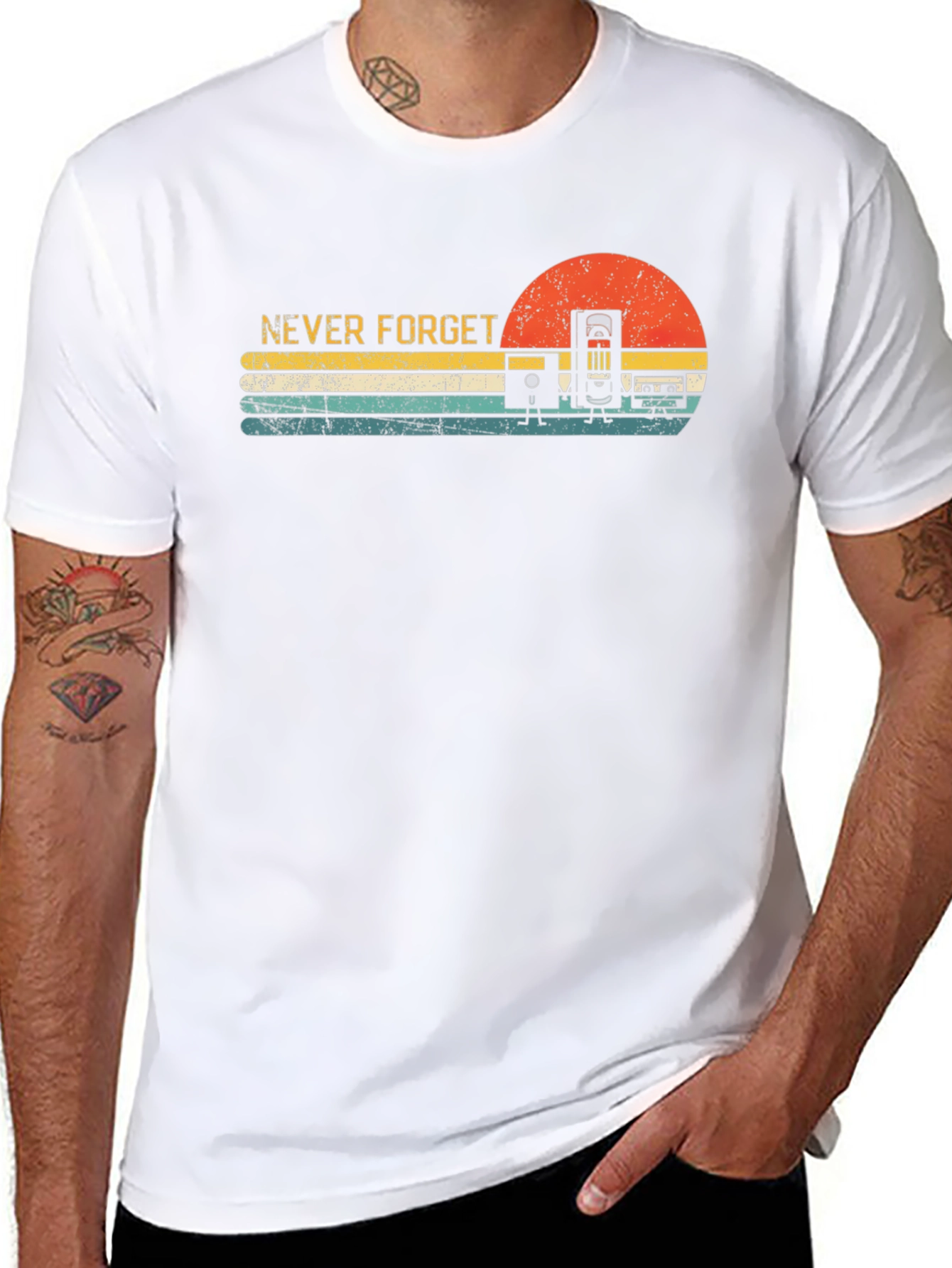 Retro Never Forget Cassette Tape T-Shirt