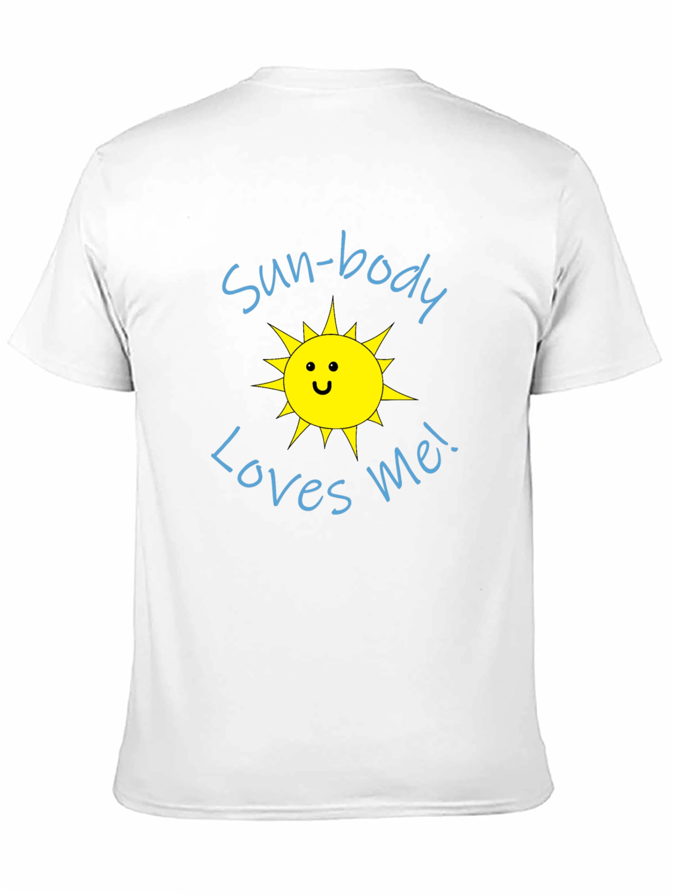 Sun-Body Loves Me Black Graphic Tee Shirt