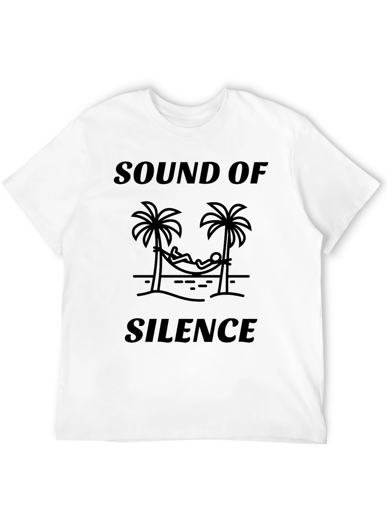 Sound of Silence Palm Tree Hammock Graphic Tee