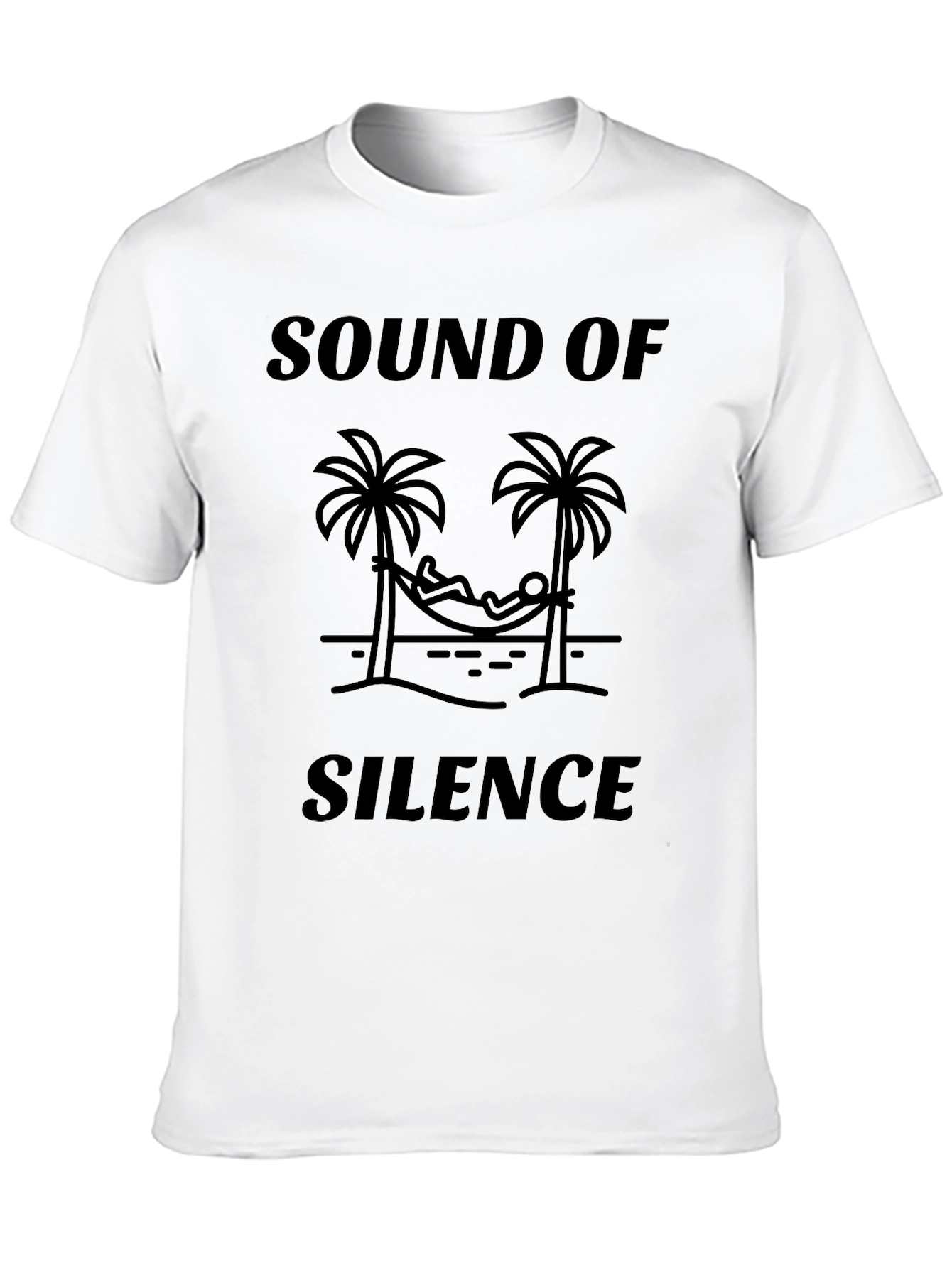 Sound of Silence Palm Tree Hammock Graphic Tee