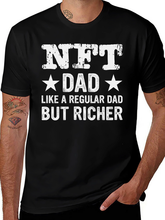 NFT Dad Graphic Tee - Funny Rich Dad Shirt