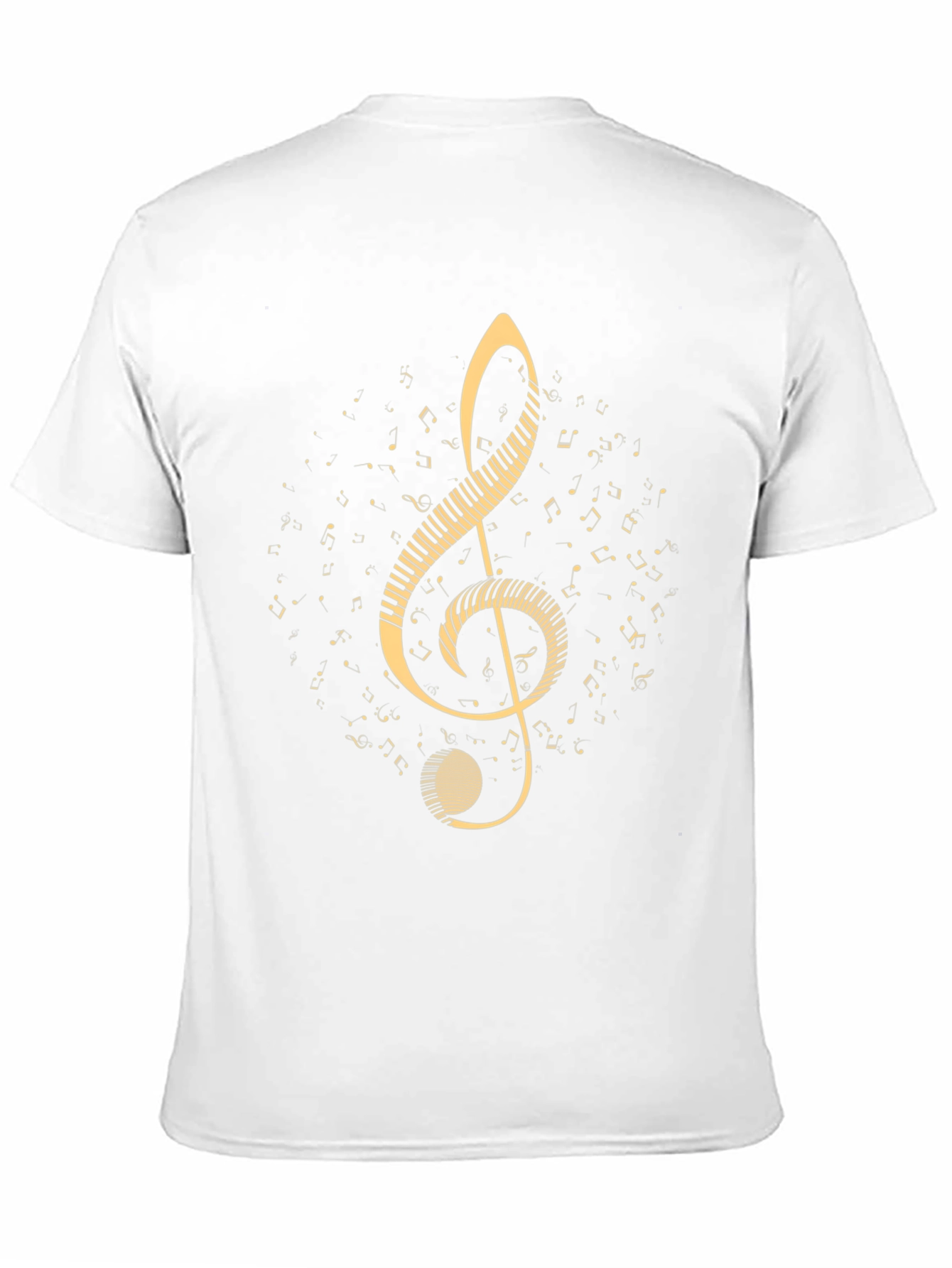 Musical Clef T-Shirt - Black Cotton Music Tee