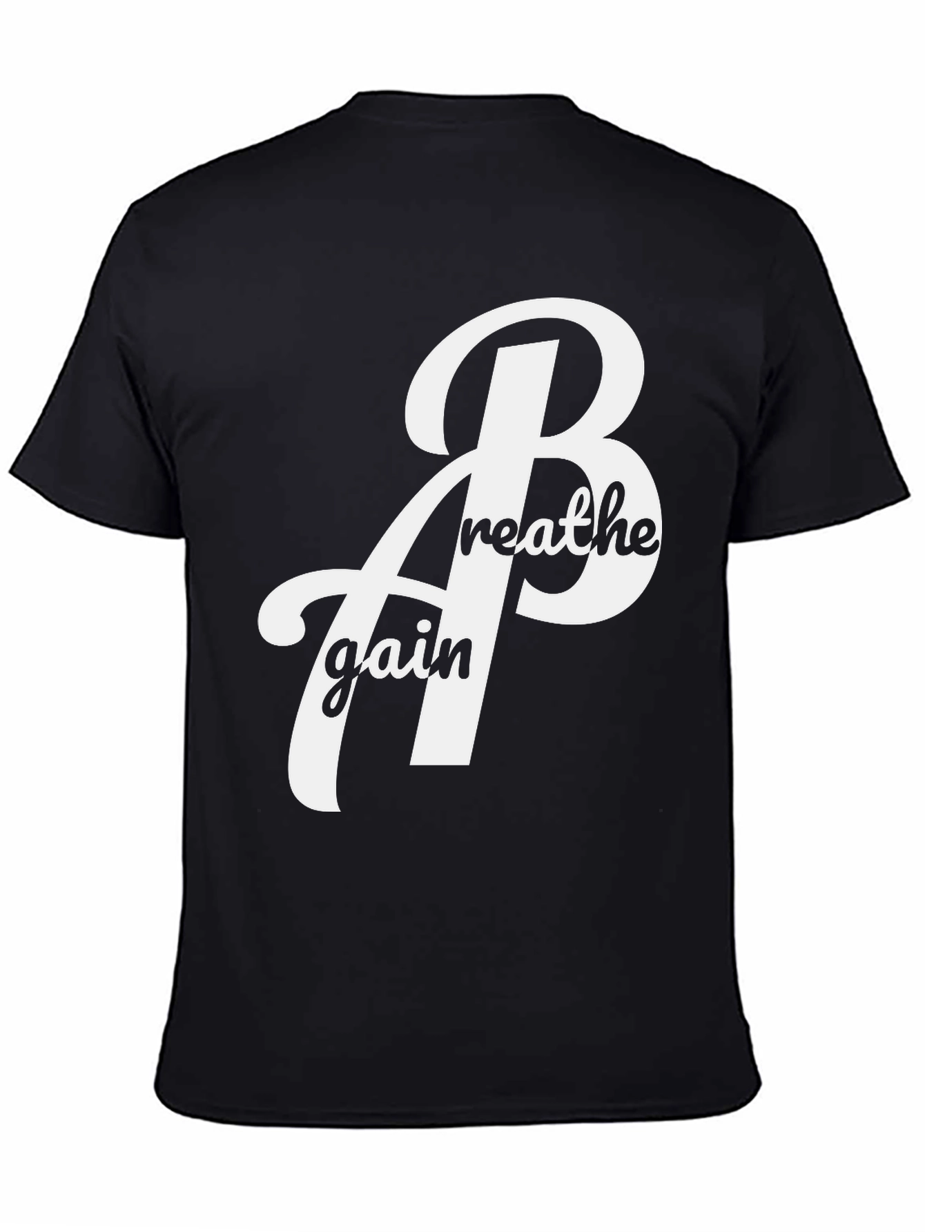 Breathe Again Black Graphic Tee Shirt
