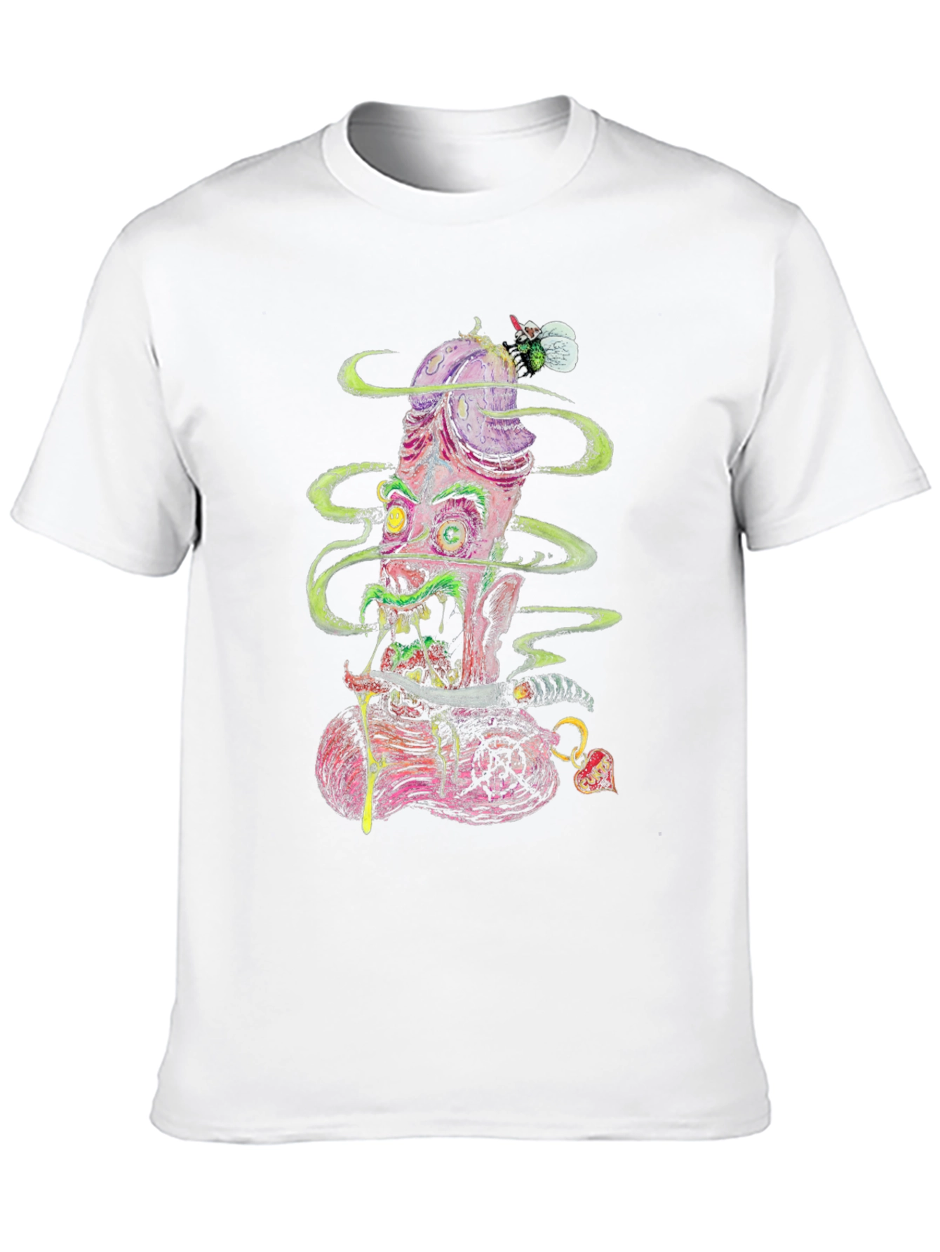 Grotesque Monster Graphic Tee - Bold & Edgy Fashion