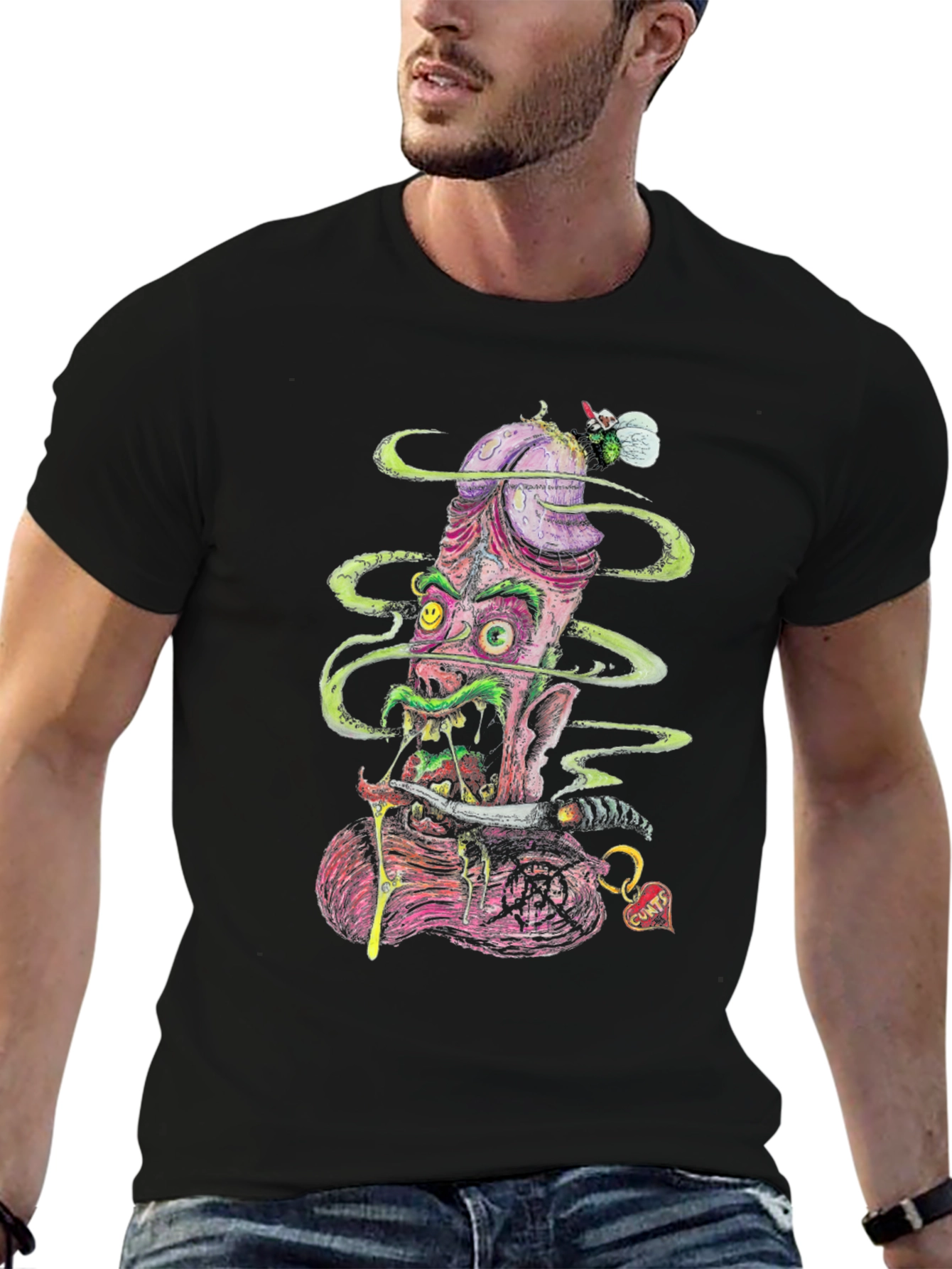 Grotesque Monster Graphic Tee - Bold & Edgy Fashion