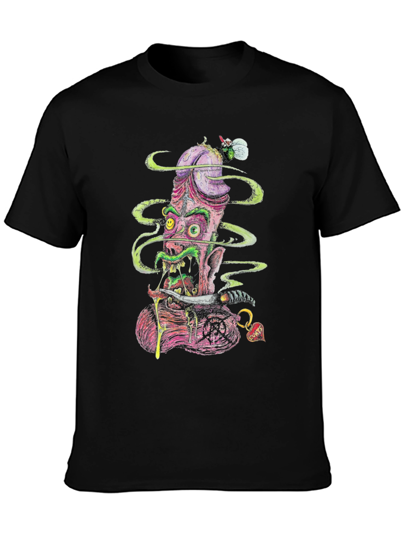 Grotesque Monster Graphic Tee - Bold & Edgy Fashion