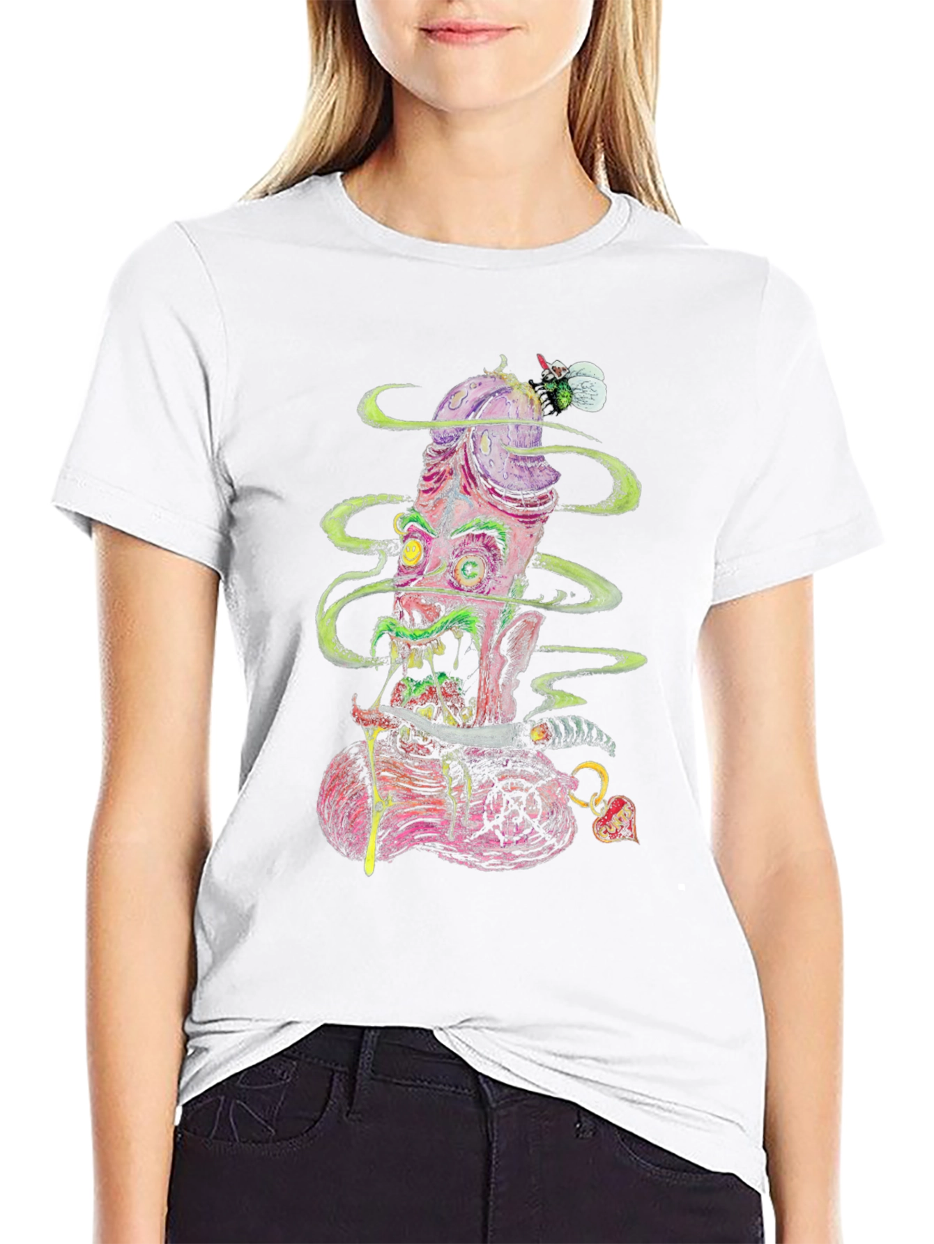 Grotesque Monster Graphic Tee - Bold & Edgy Fashion