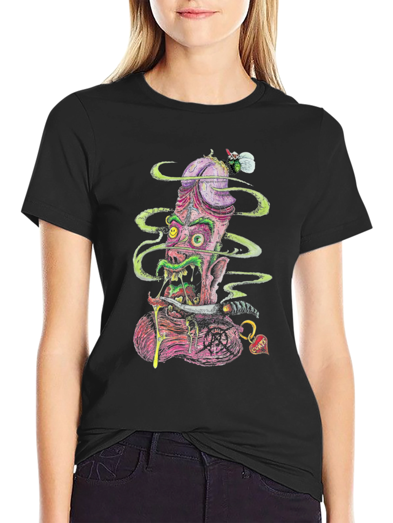 Grotesque Monster Graphic Tee - Bold & Edgy Fashion