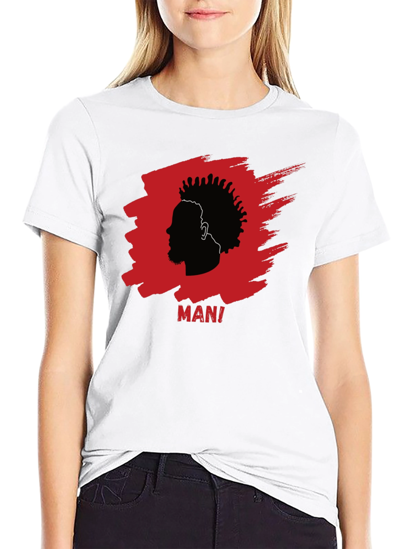 Black Mani Silhouette Graphic Tee