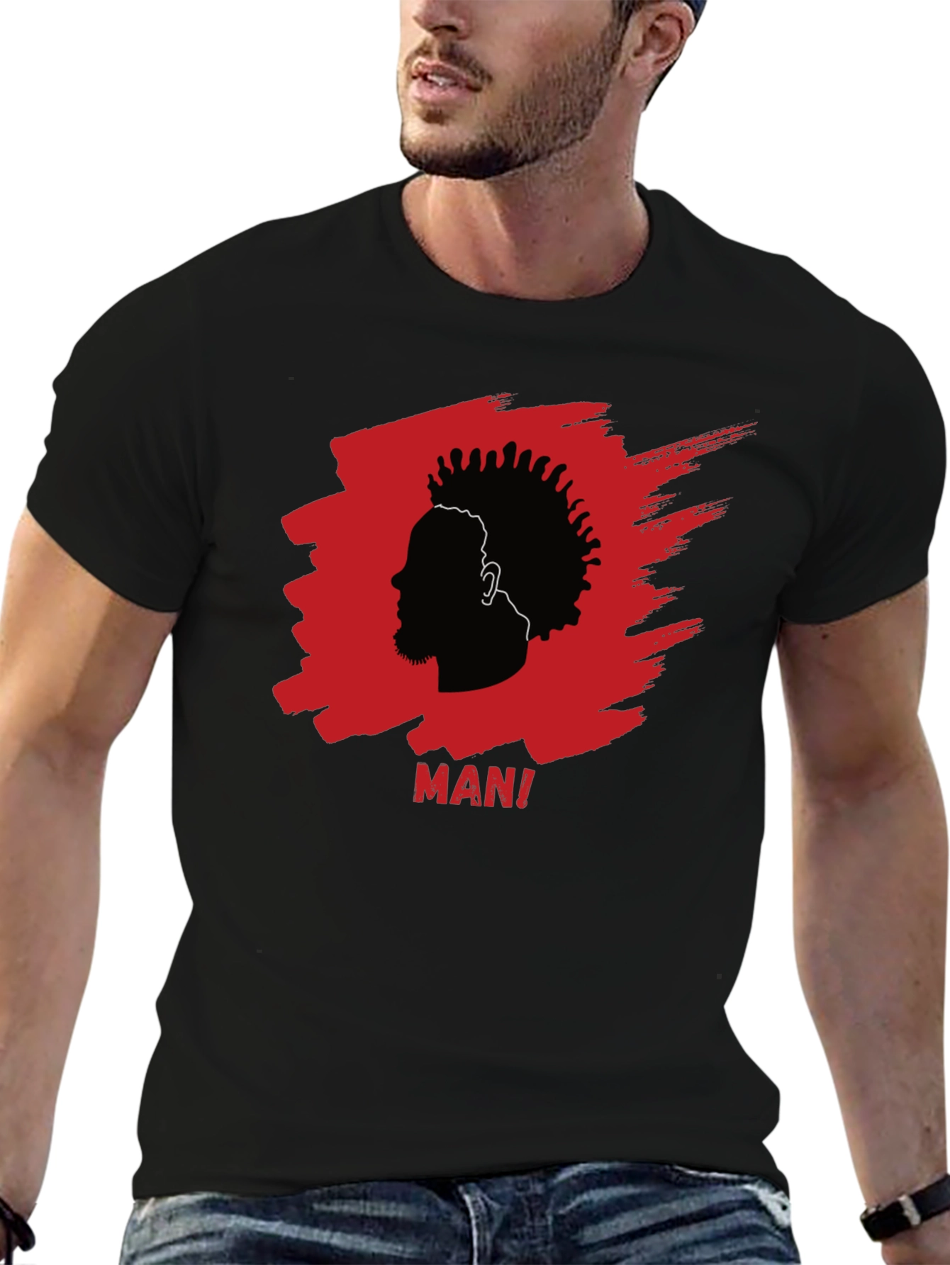 Black Mani Silhouette Graphic Tee