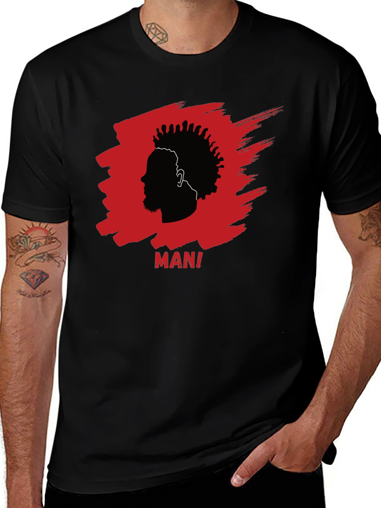 Black Mani Silhouette Graphic Tee