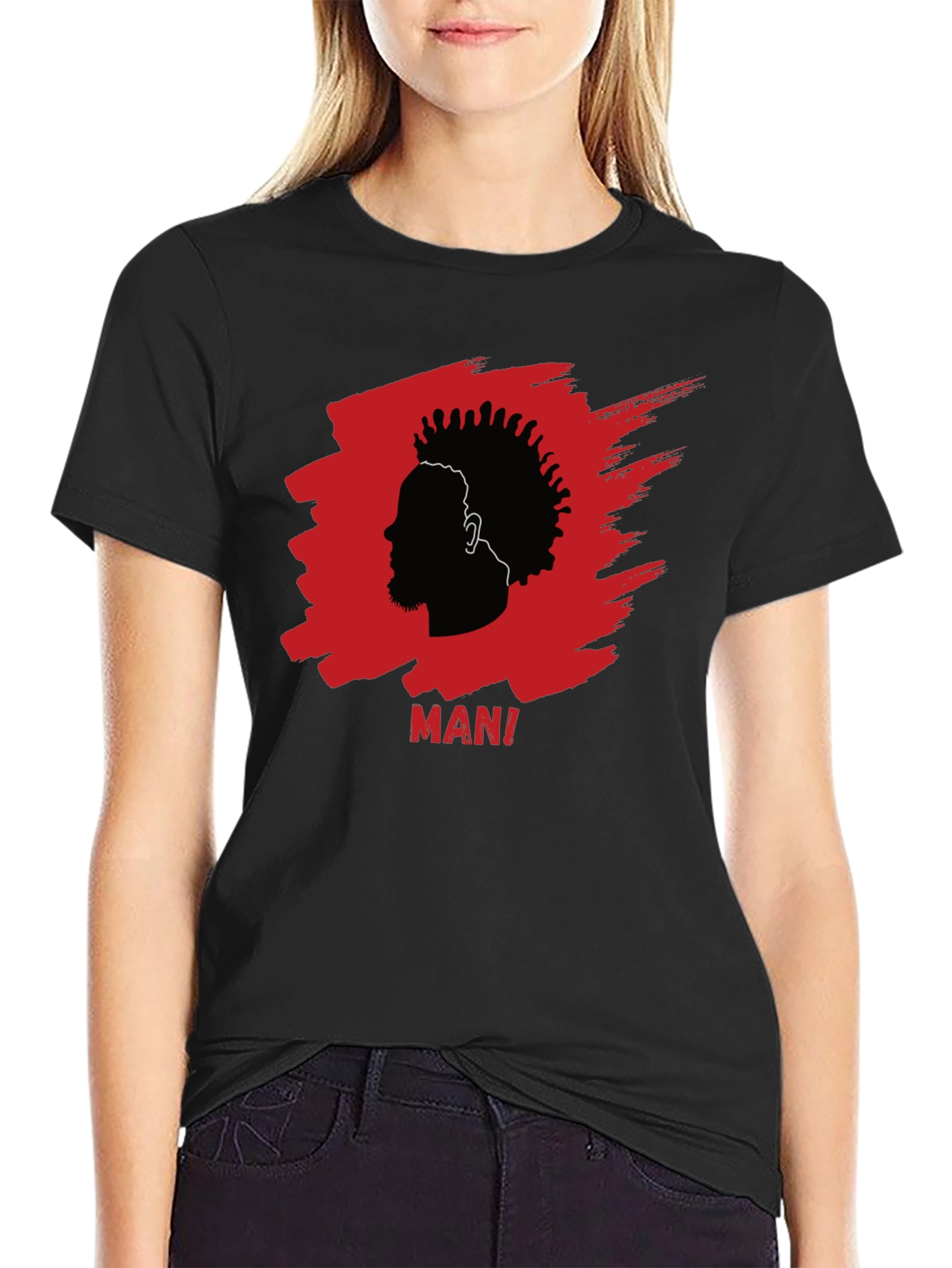 Black Mani Silhouette Graphic Tee