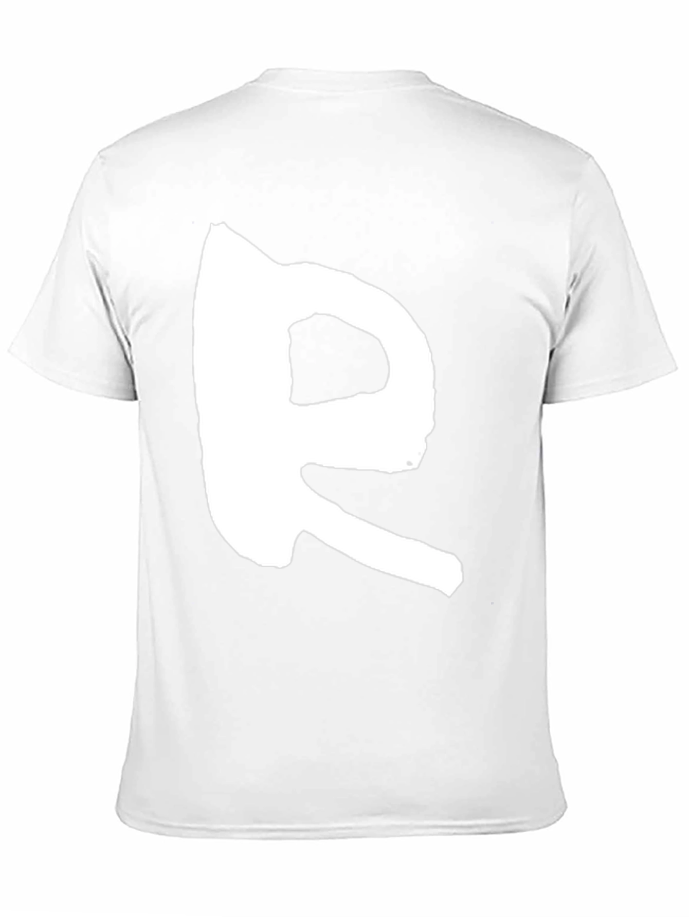 Bold R Graphic Print Black T-Shirt