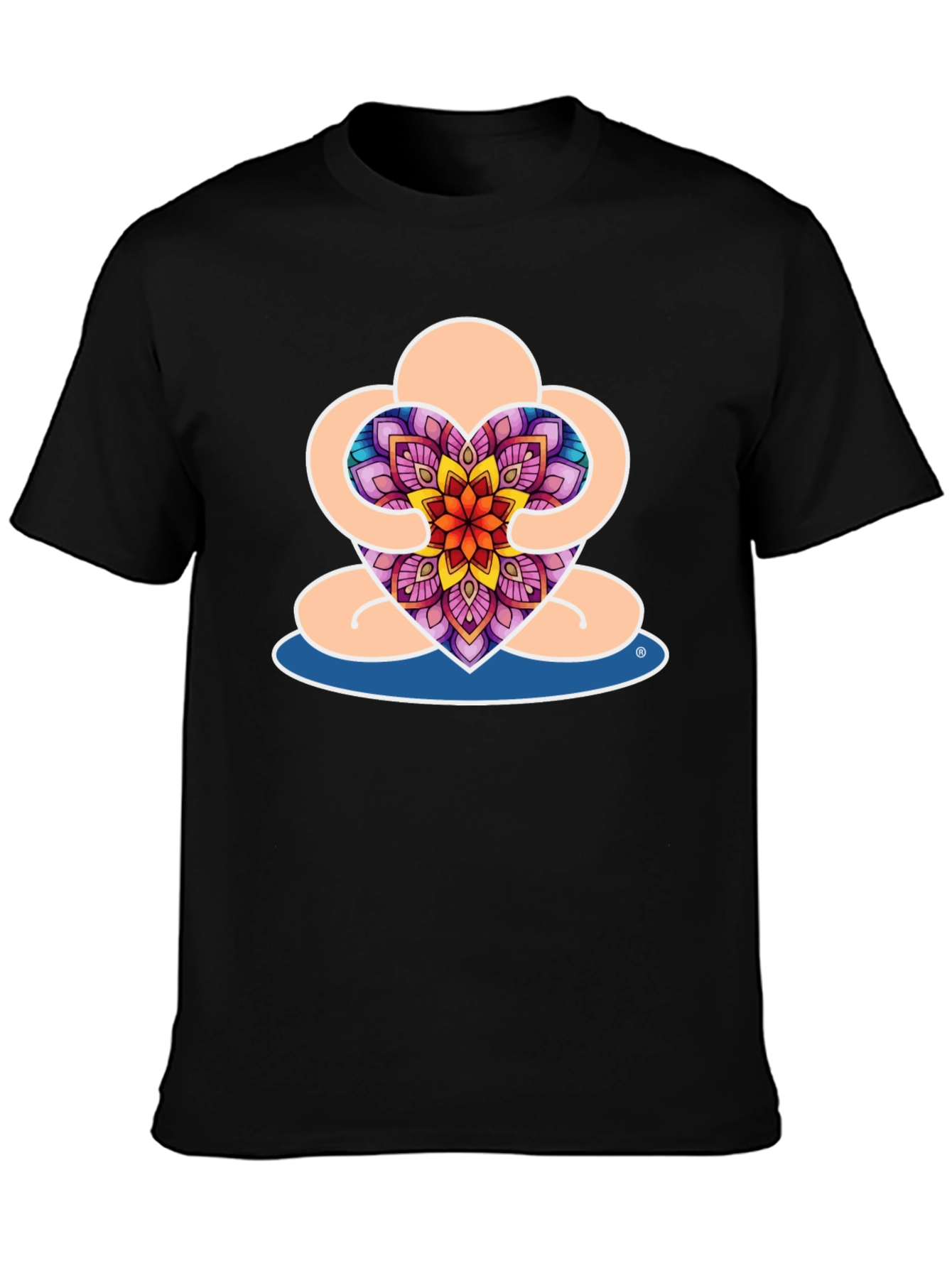 Meditative Heart Mandala Graphic Tee