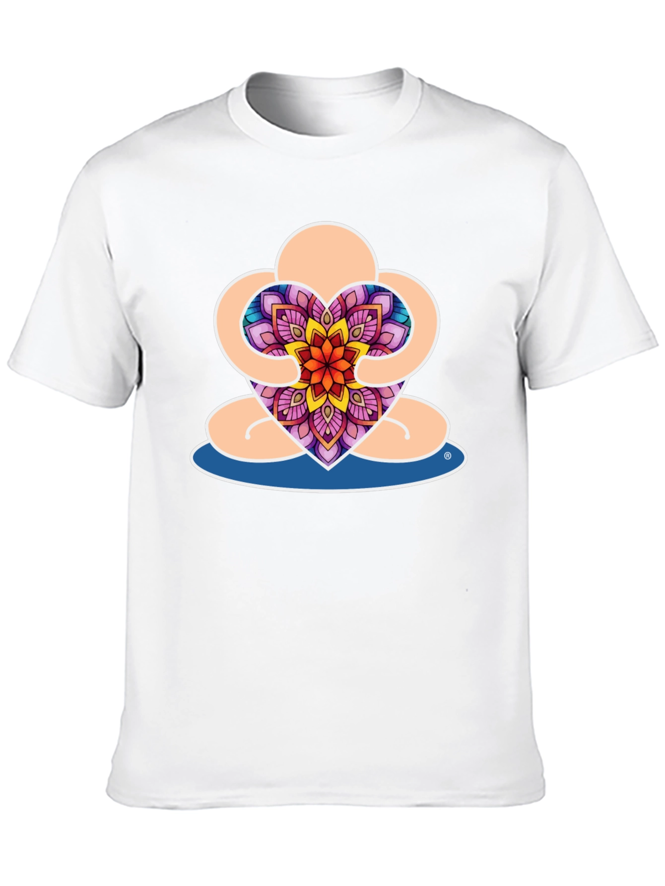 Meditative Heart Mandala Graphic Tee