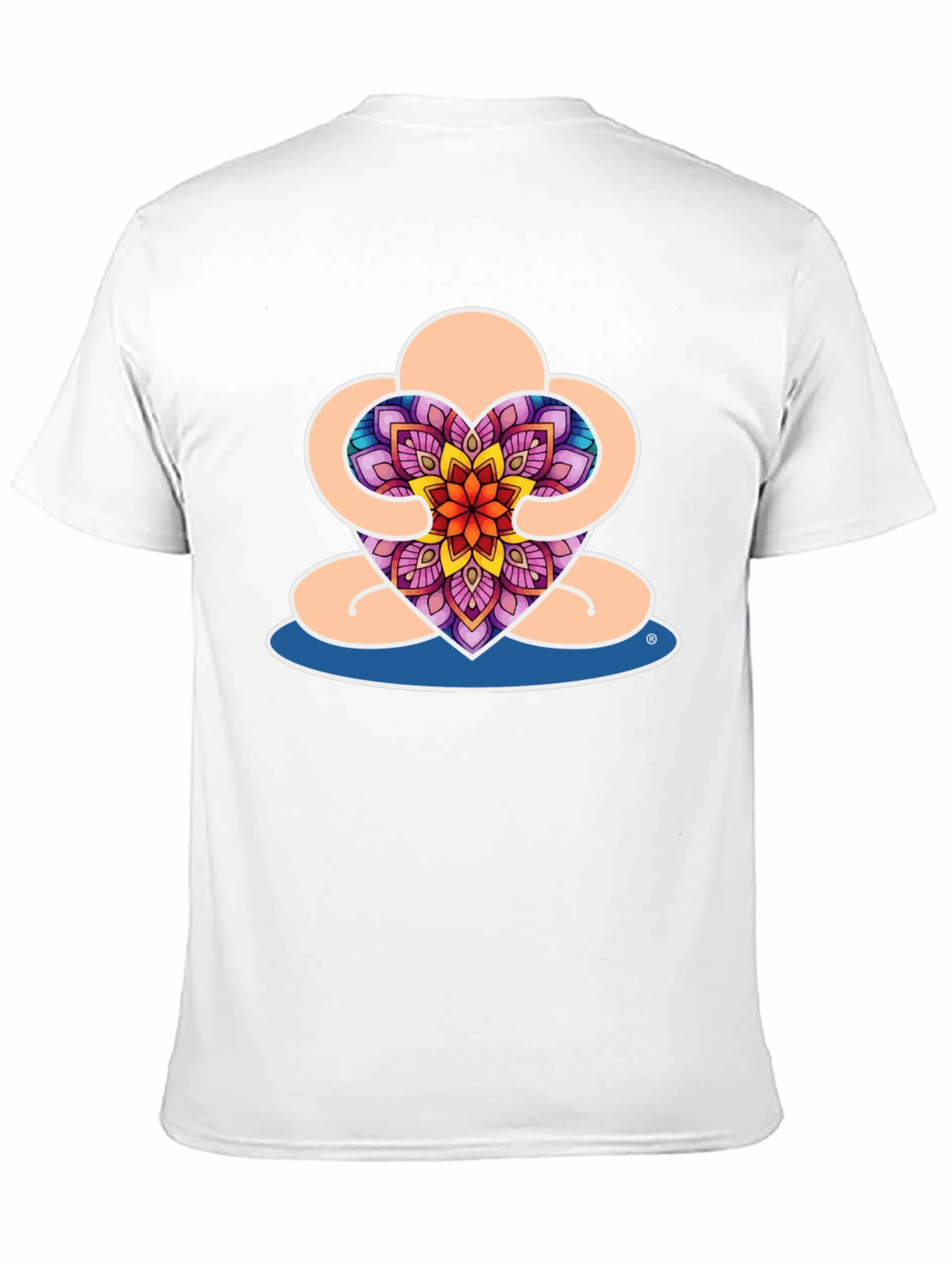 Meditative Heart Mandala Graphic Tee