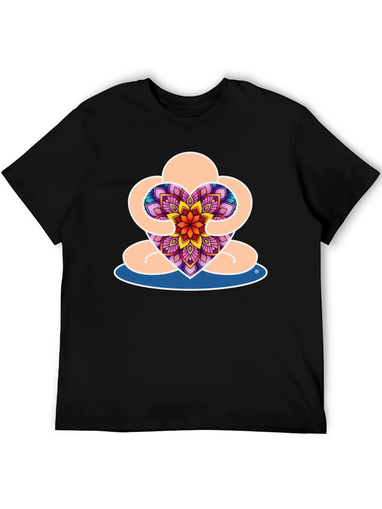 Meditative Heart Mandala Graphic Tee