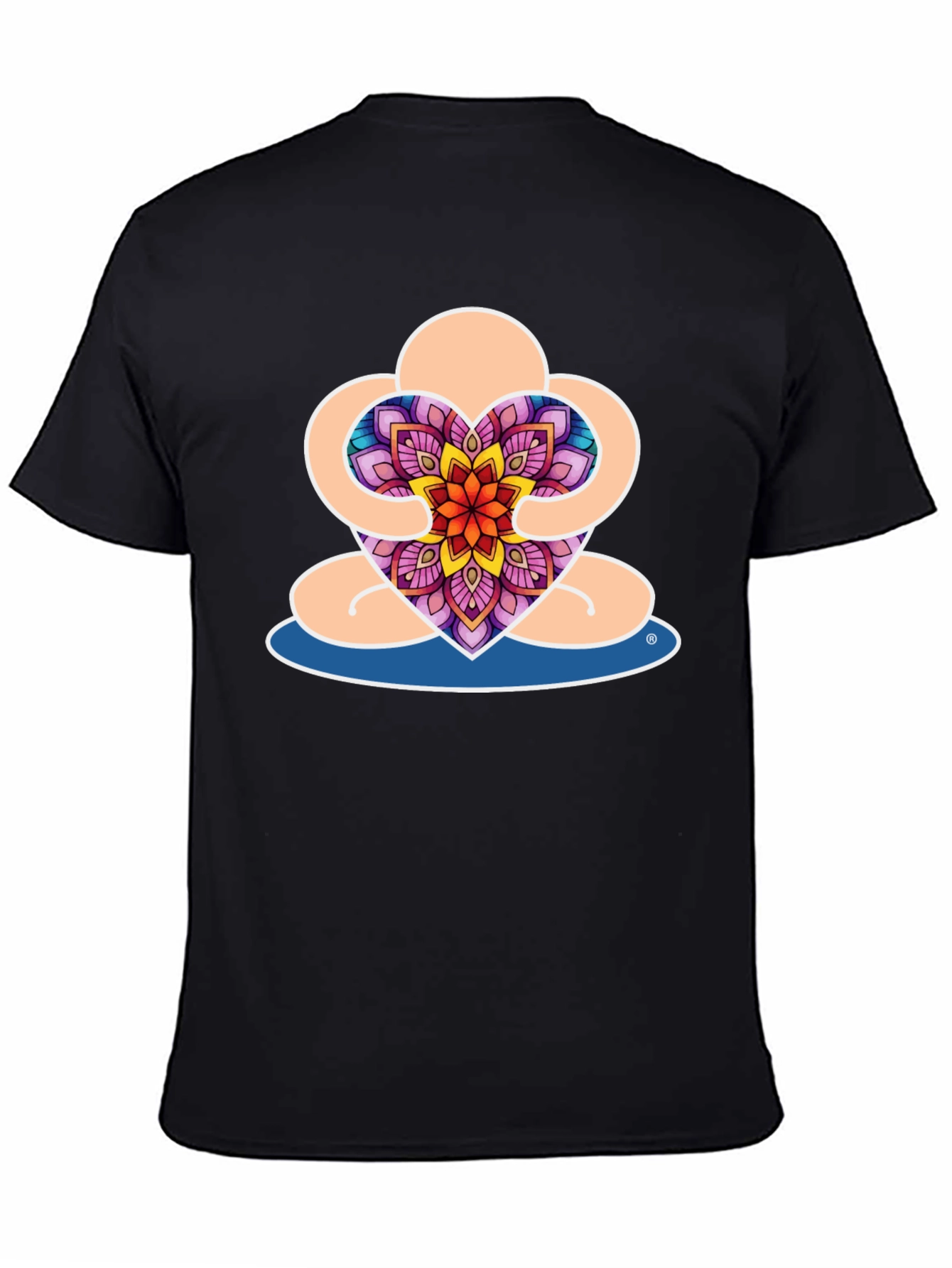 Meditative Heart Mandala Graphic Tee
