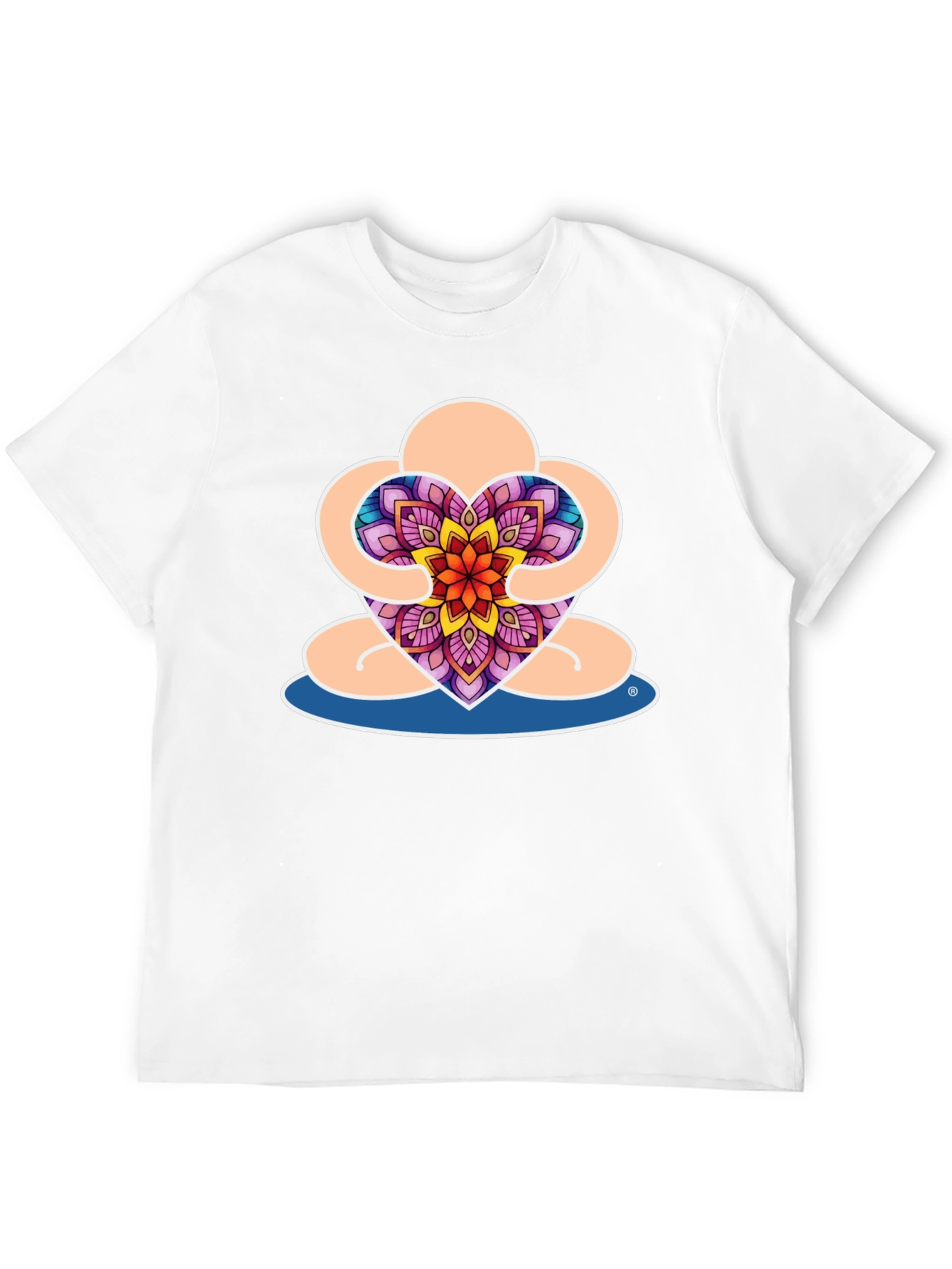 Meditative Heart Mandala Graphic Tee