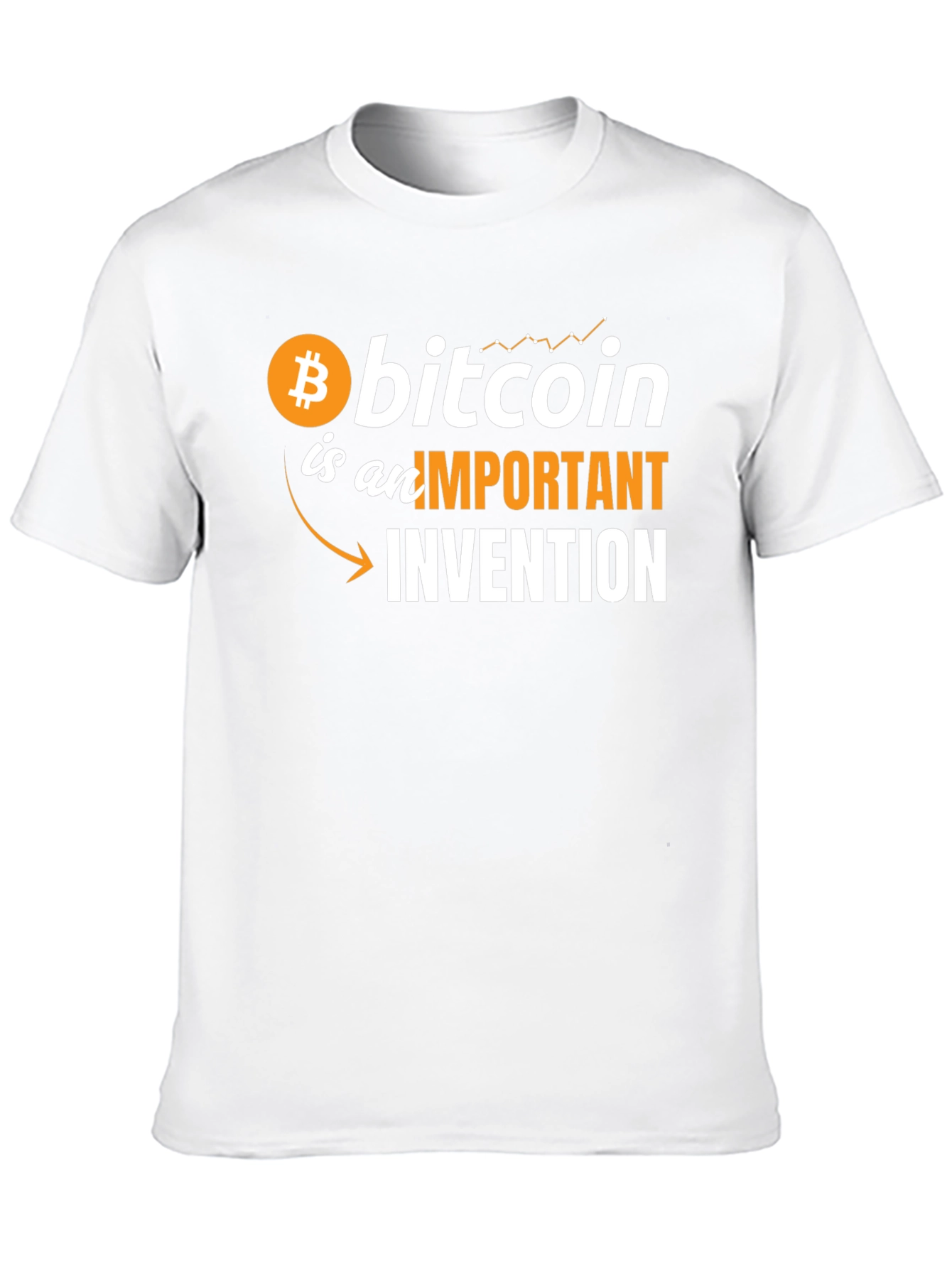 Bitcoin Important Invention Graphic Tee - Black