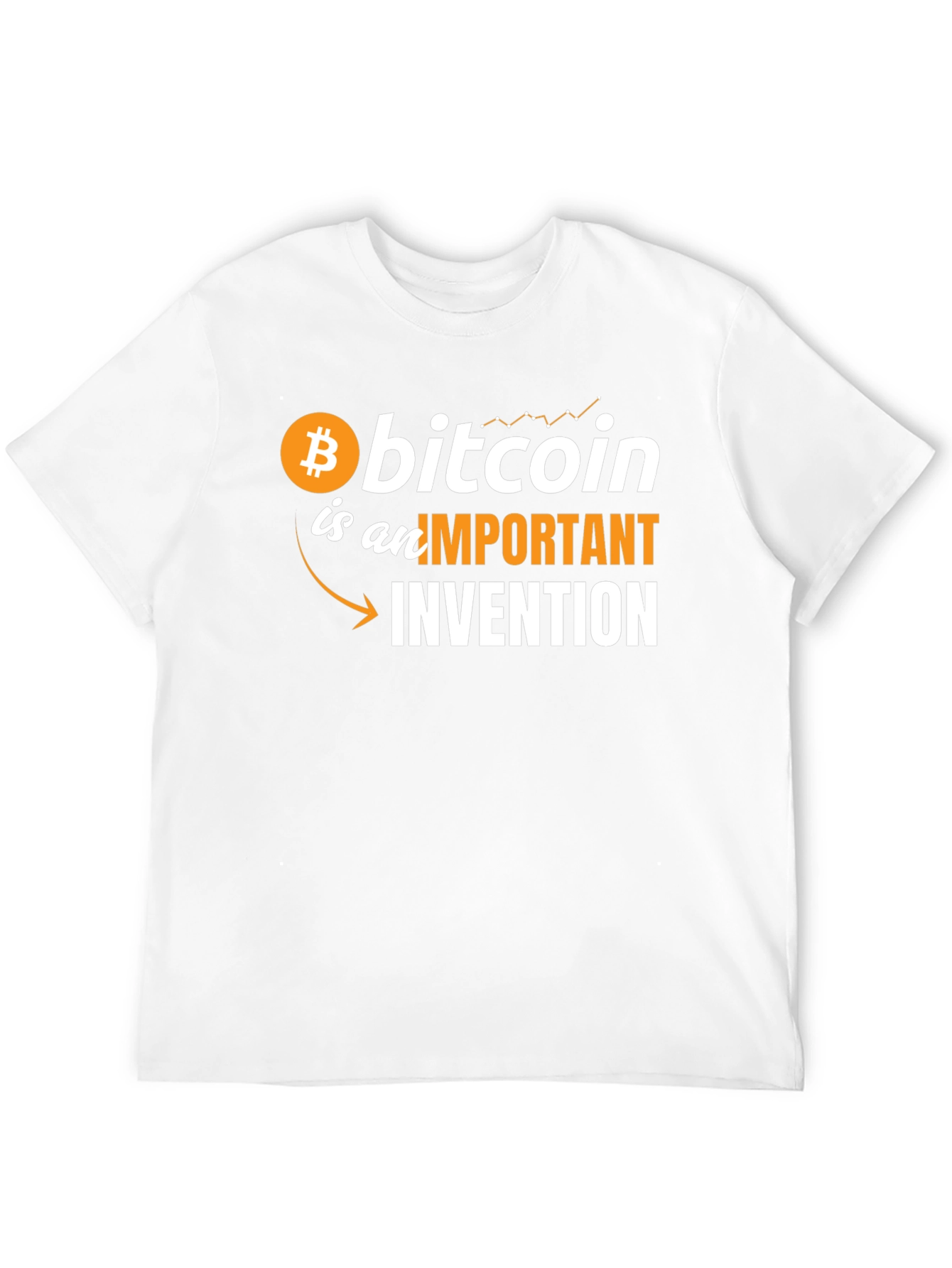 Bitcoin Important Invention Graphic Tee - Black