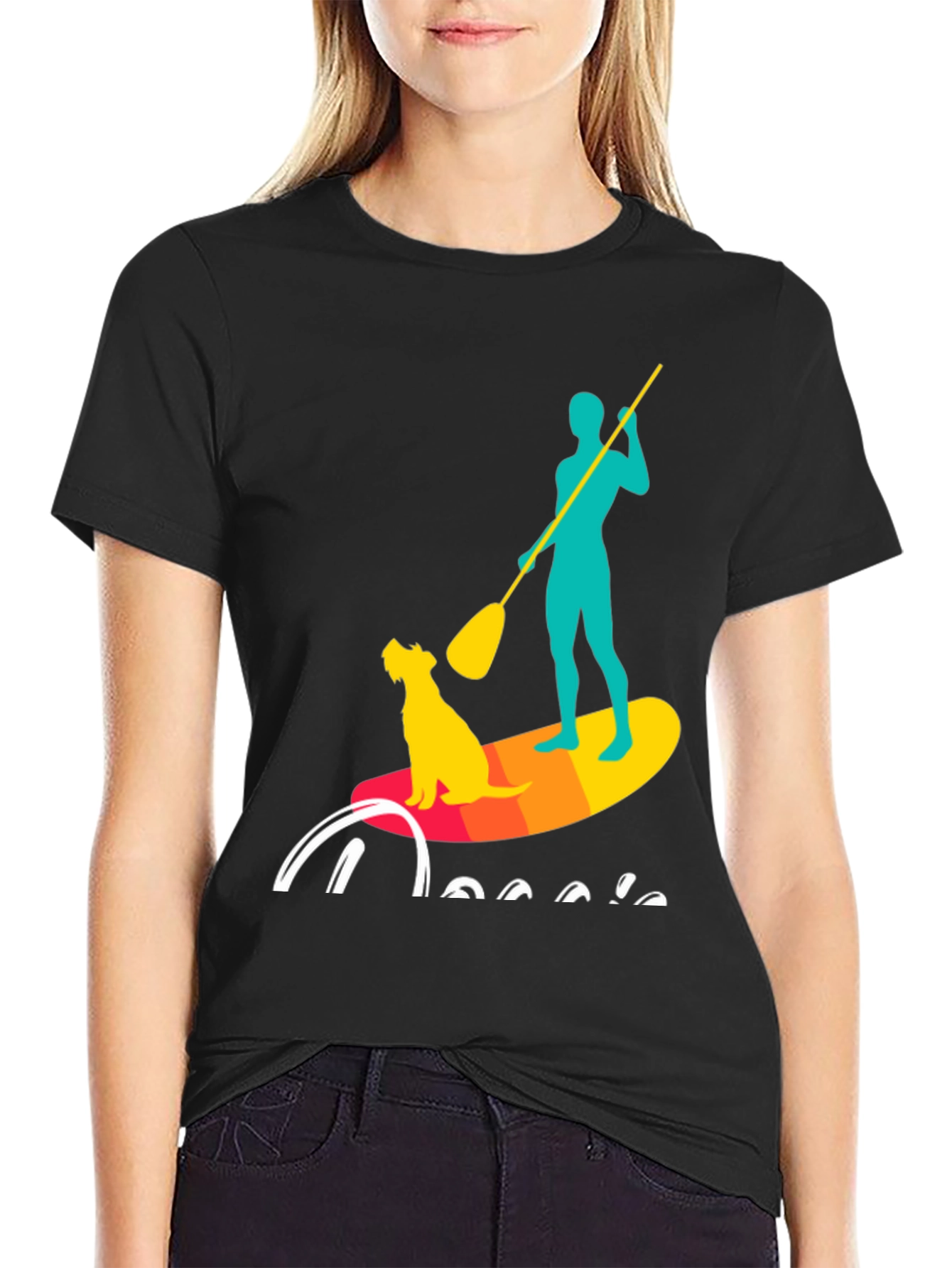 Dog & Paddleboard Graphic Tee